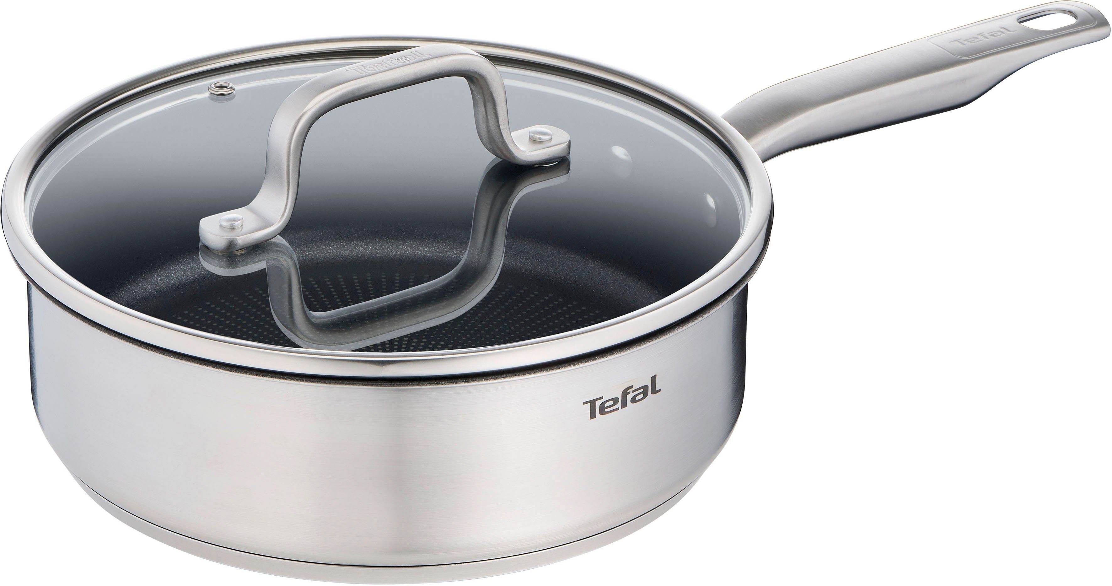 Tefal Hapjespan Virtuoso, Inductie, Ø 24 cm met deksel, premium roestvrij staal, titanium...