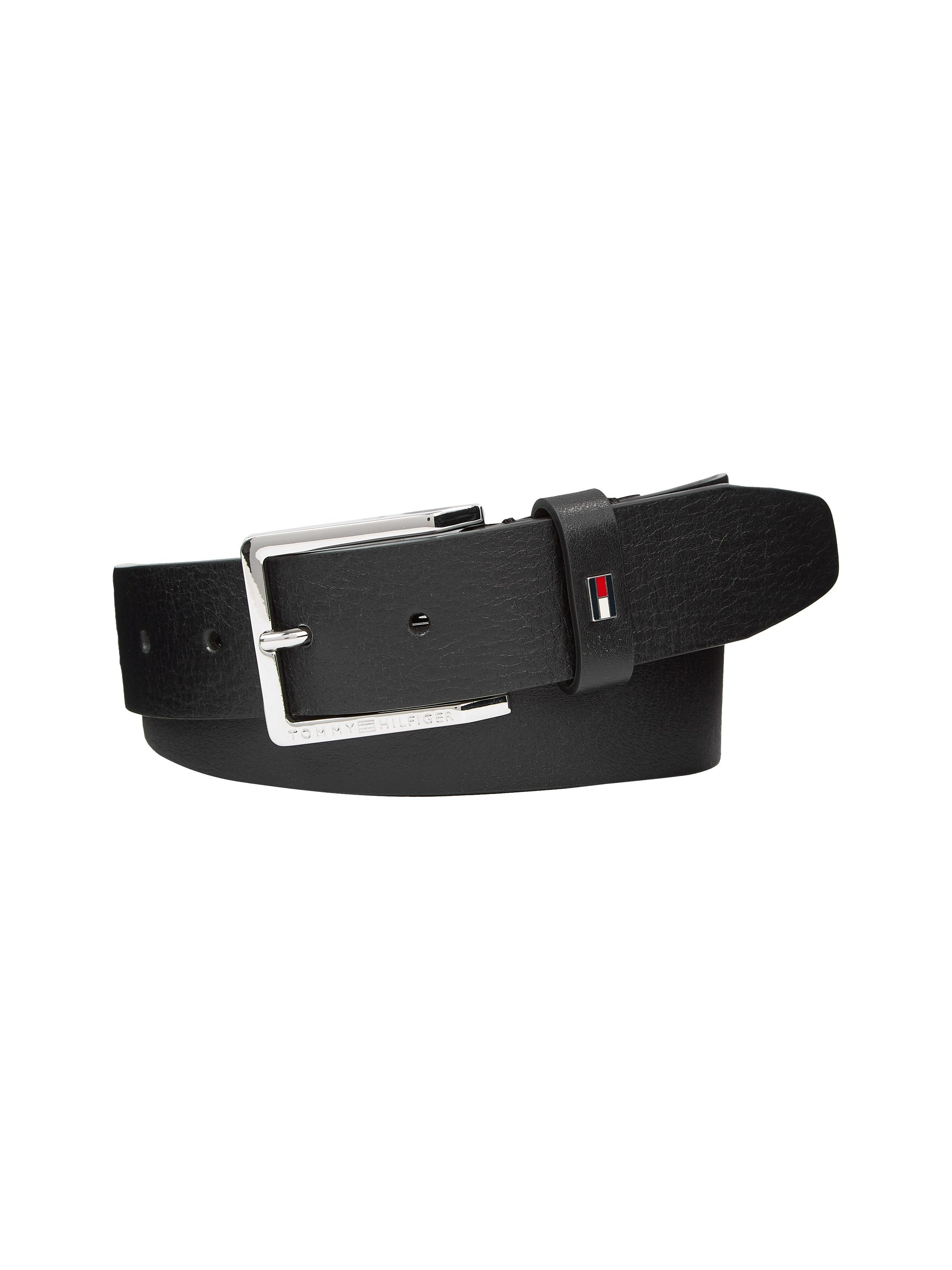 Tommy Hilfiger Leren riem Oliver met contrastgesp en logo-lus