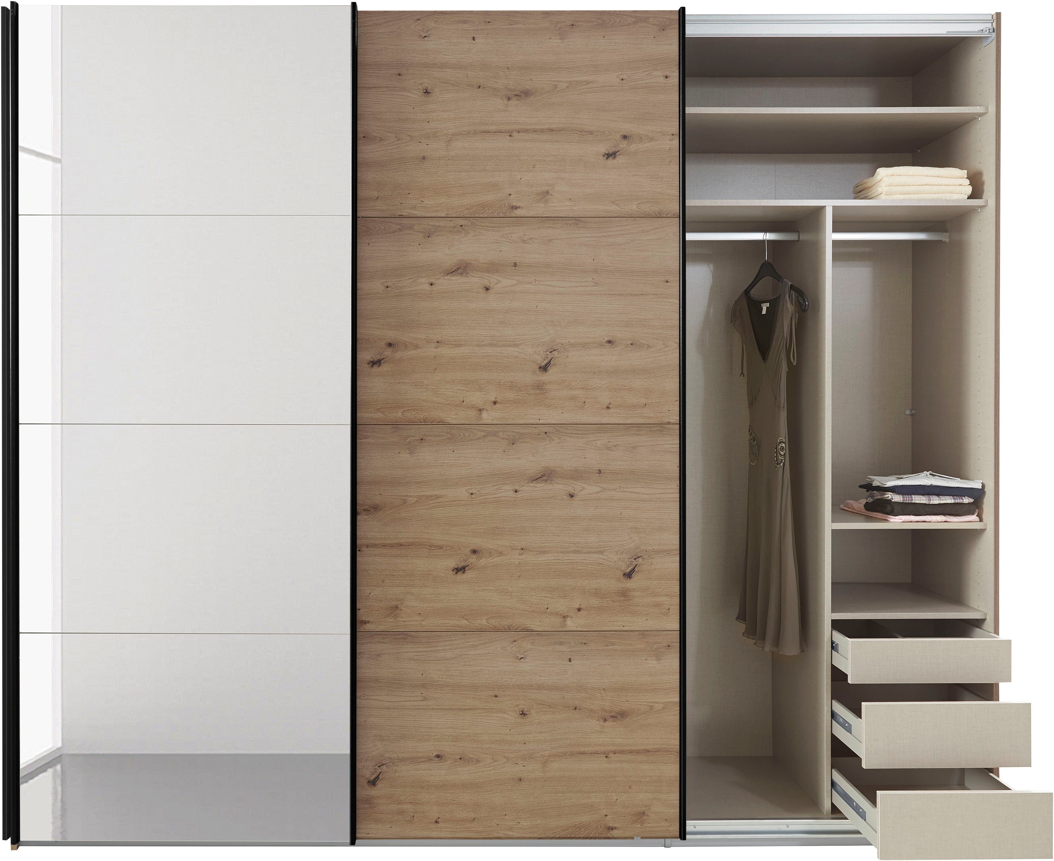 rauch Zweefdeurkast Kledingkast kast garderobe TOPSELLER OTELI incl. binnenindeling