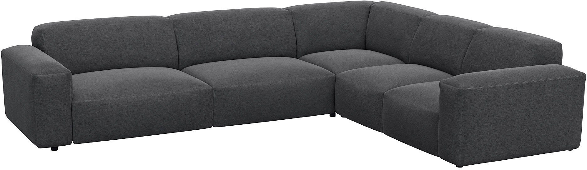 FLEXLUX Hoekbank Lucera, super comfortabel door hoogwaardige zitconstructie met koudschuim
