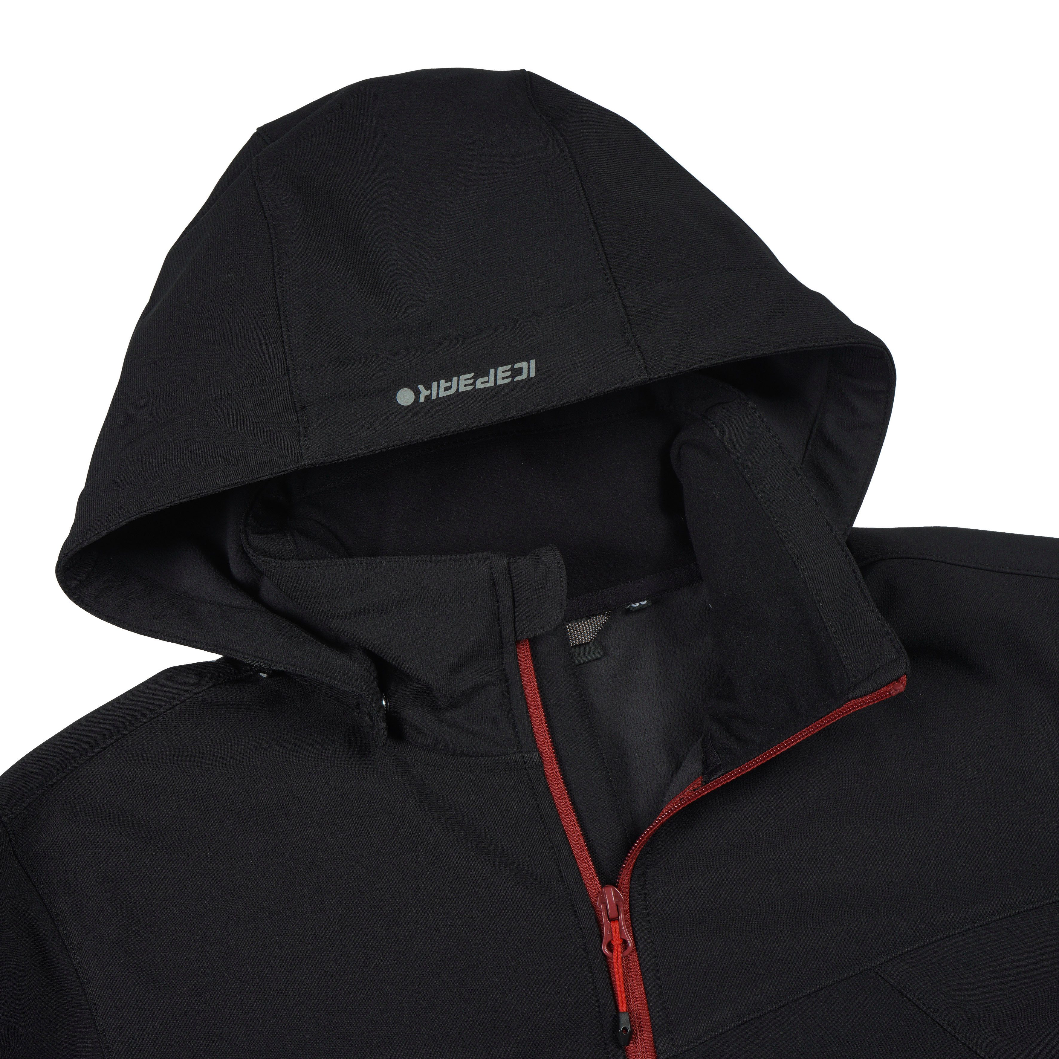 Icepeak Softshell-jack BRIMFIELD met stijlvolle logo-opschriften (1 stuk)
