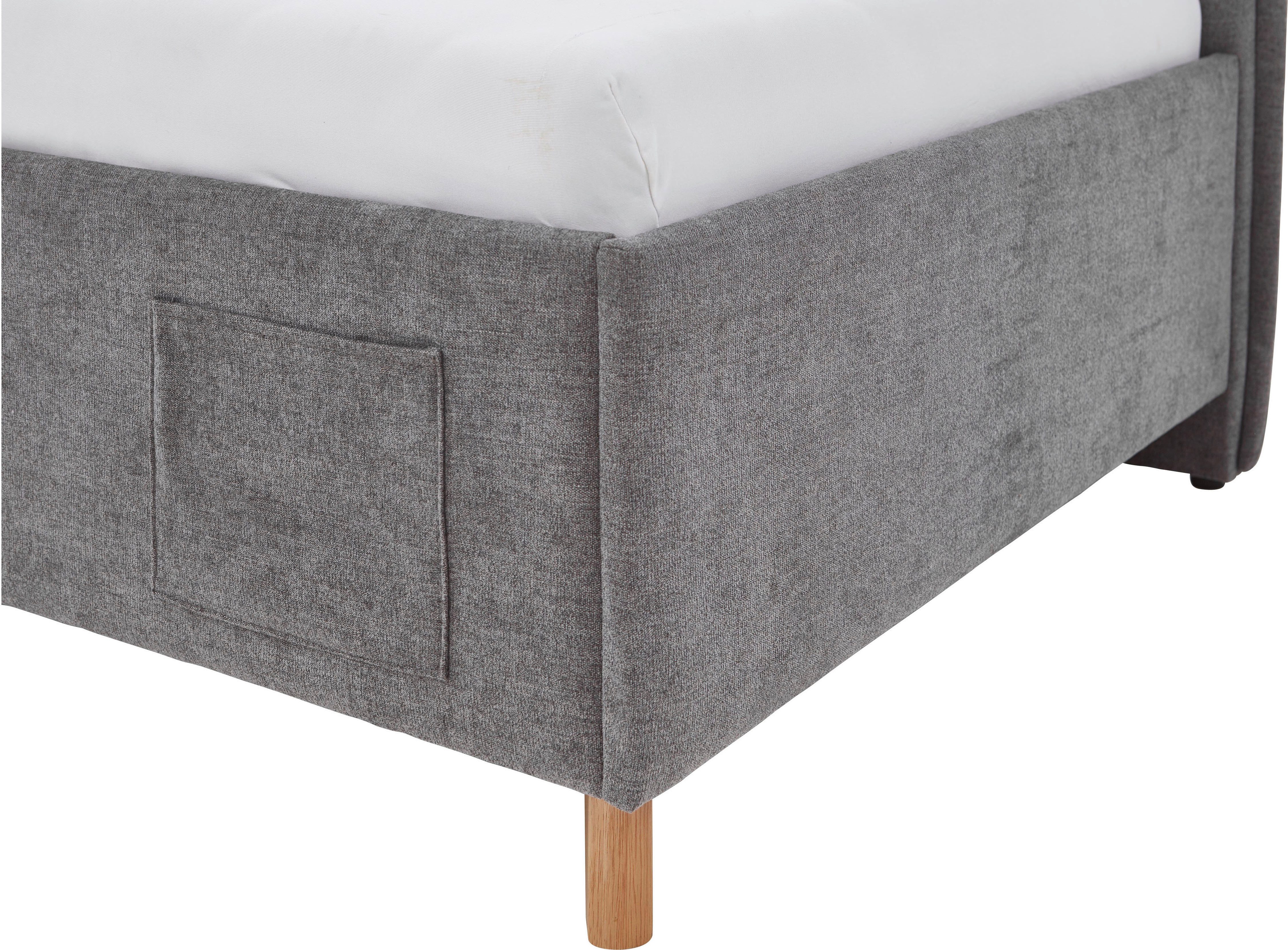meise.möbel Kinderledikant FUN II Bekleed bed naar keuze met bedkist, tienerbed inclusief USB-aansluiting