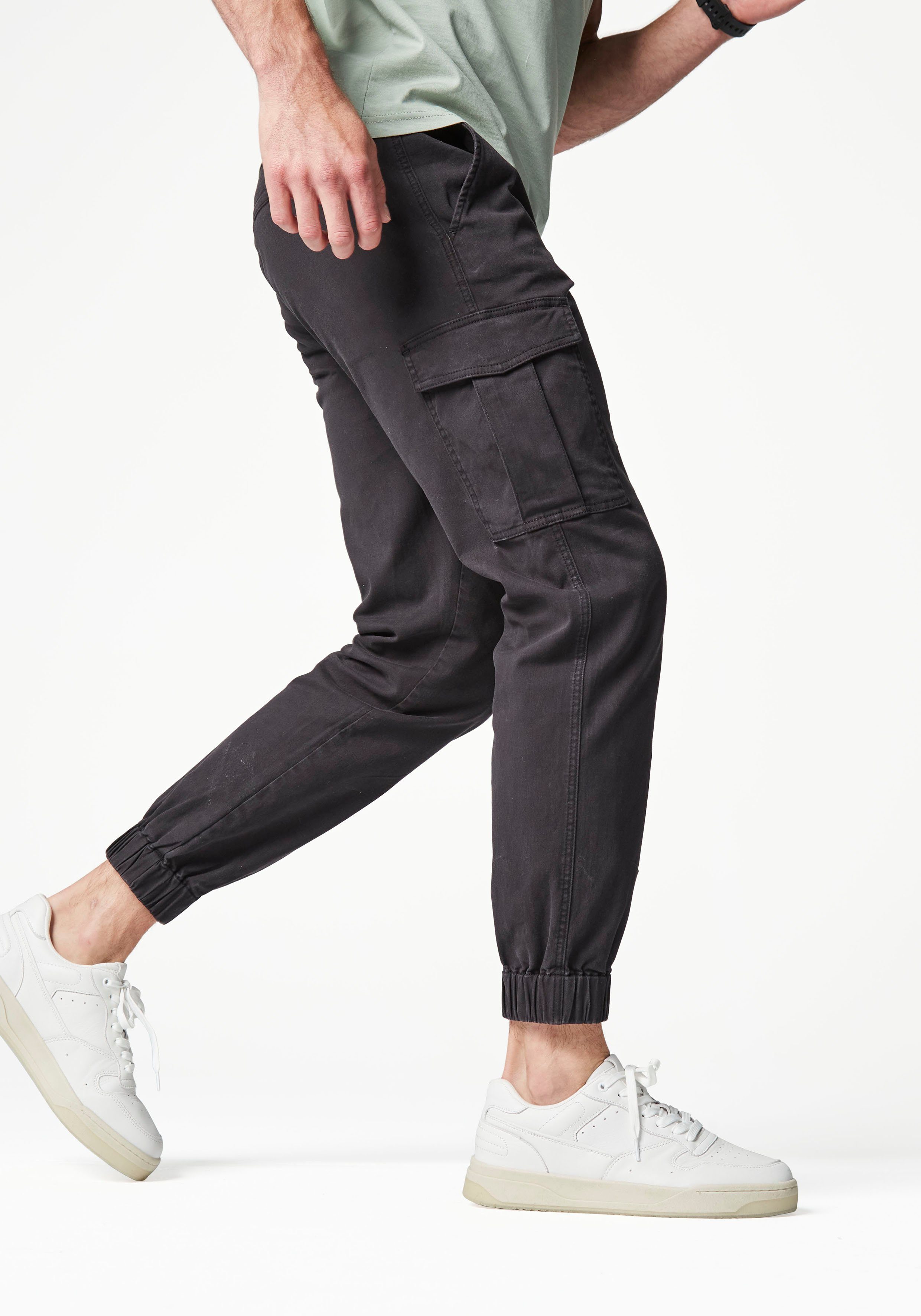 AUTHENTIC LE JOGGER Cargobroek met normale taillehoogte van elastische katoenkwaliteit