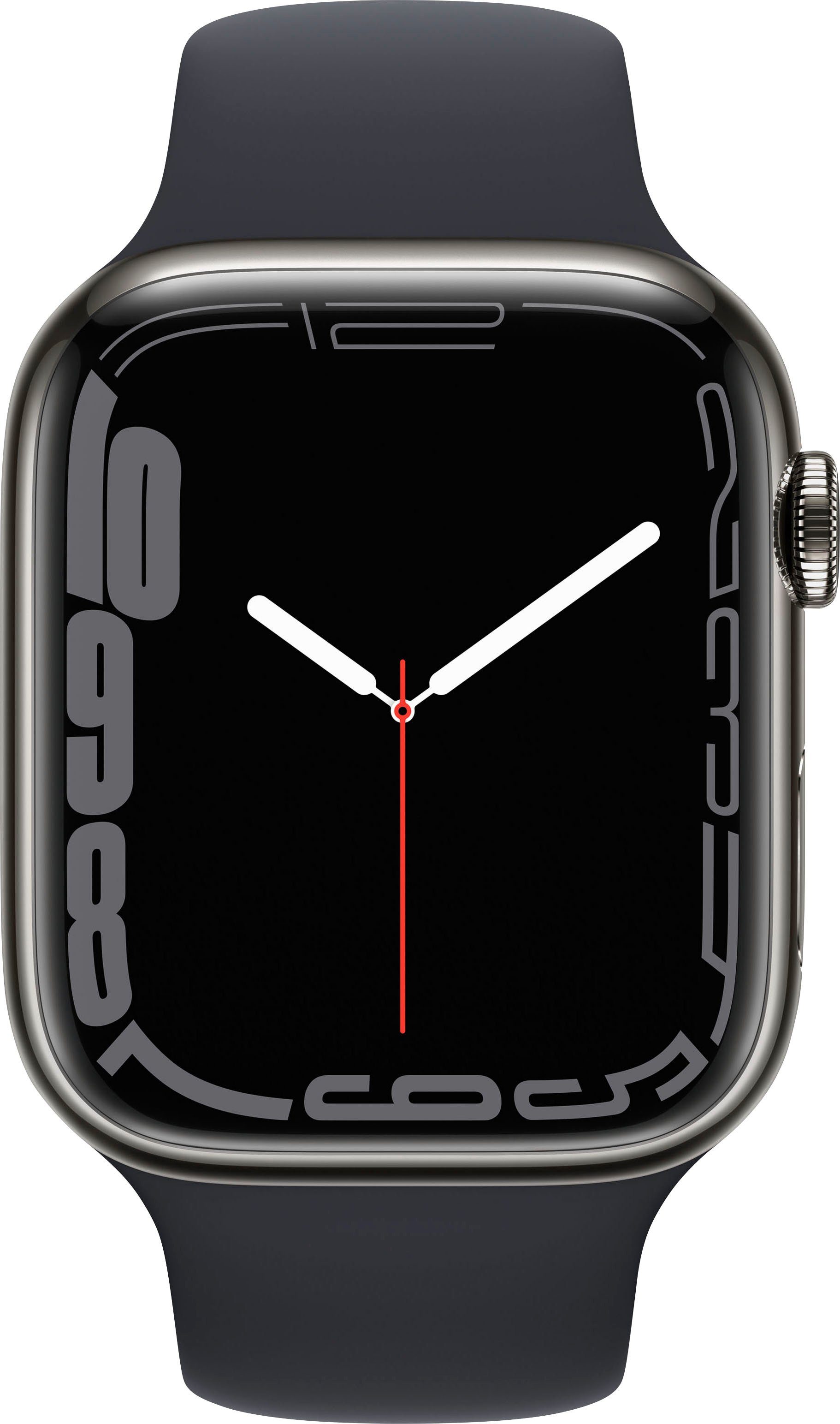 apple smartwatch watch series 7 gps + cellular, 45 mm zwart