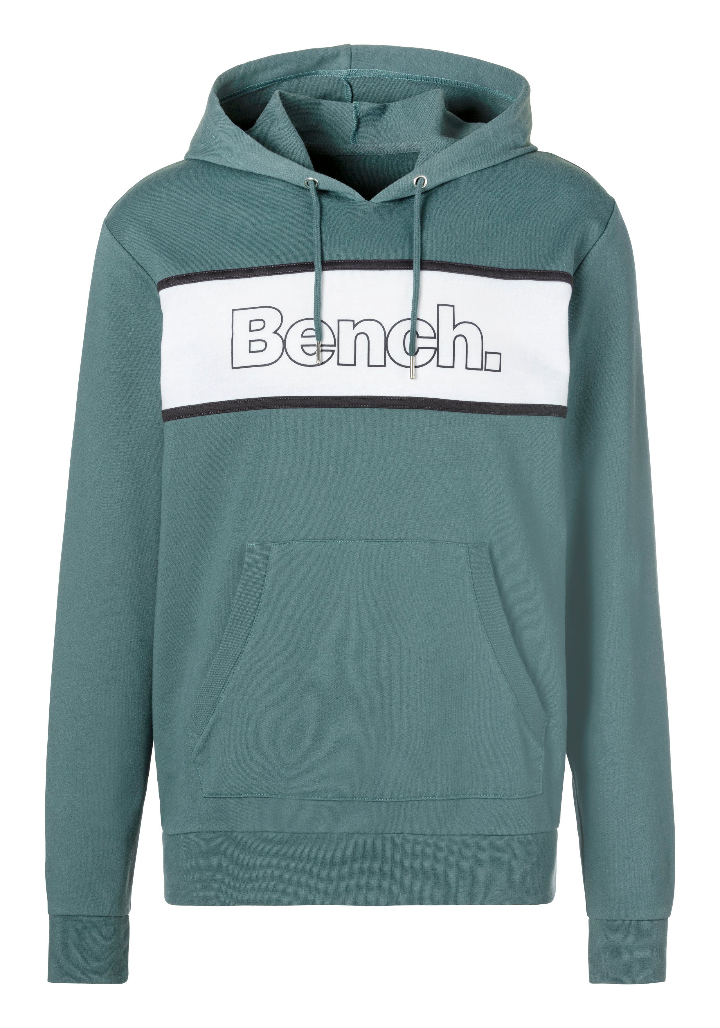 Bench. Loungewear Hoodie Langarm, sweatshirt met ronde hals en capuchon, katoenmix