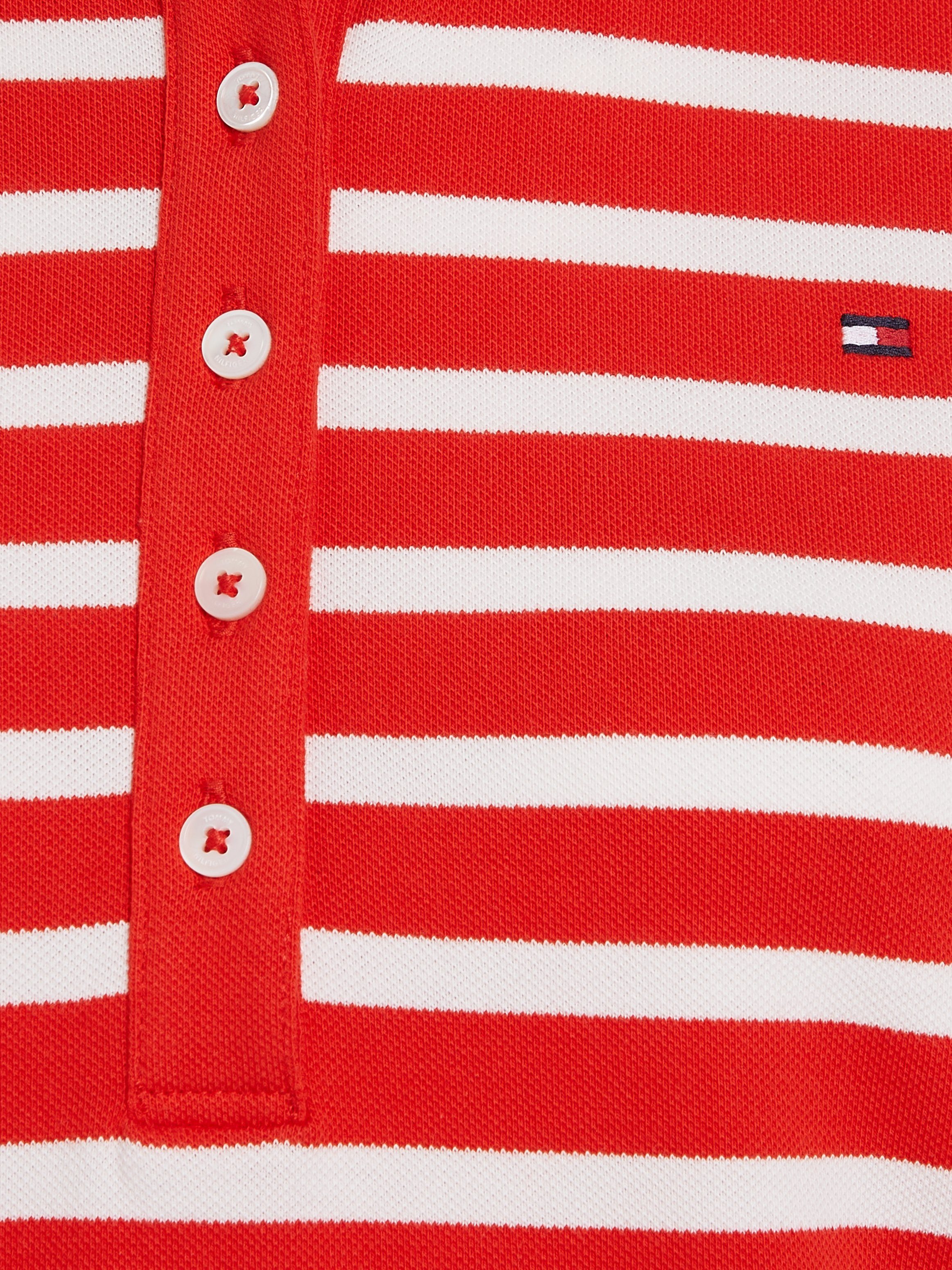 Tommy Hilfiger Poloshirt 1985 REG PIQUE STRIPE POLO SS met discreet geborduurd tommy hilfiger logo