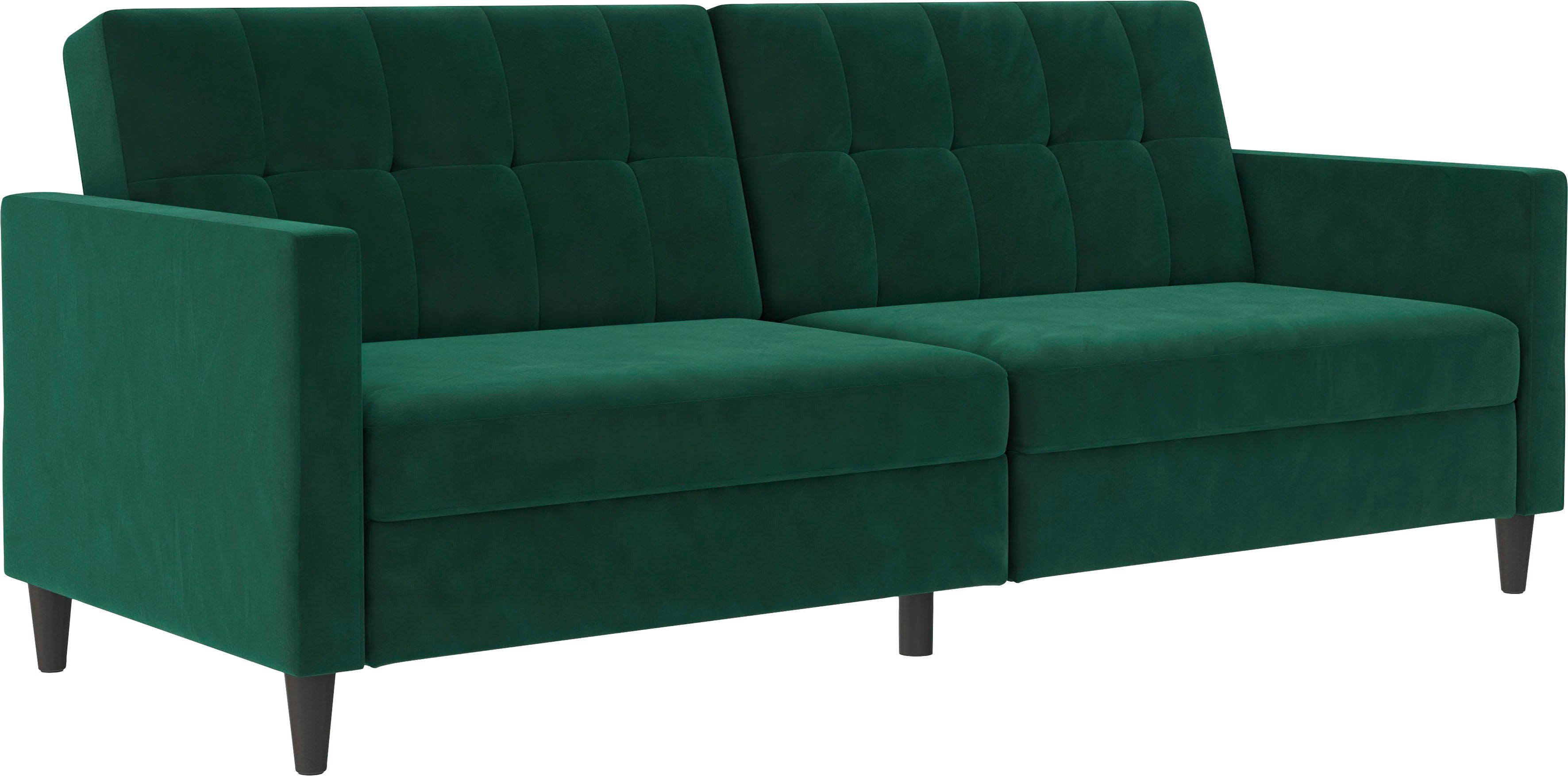 Dorel Home 3-zitsbank Hartford II Slaapfunctie, rugleuning 2-delig, 3-voudig verstelbaar, zithoogte 43 cm