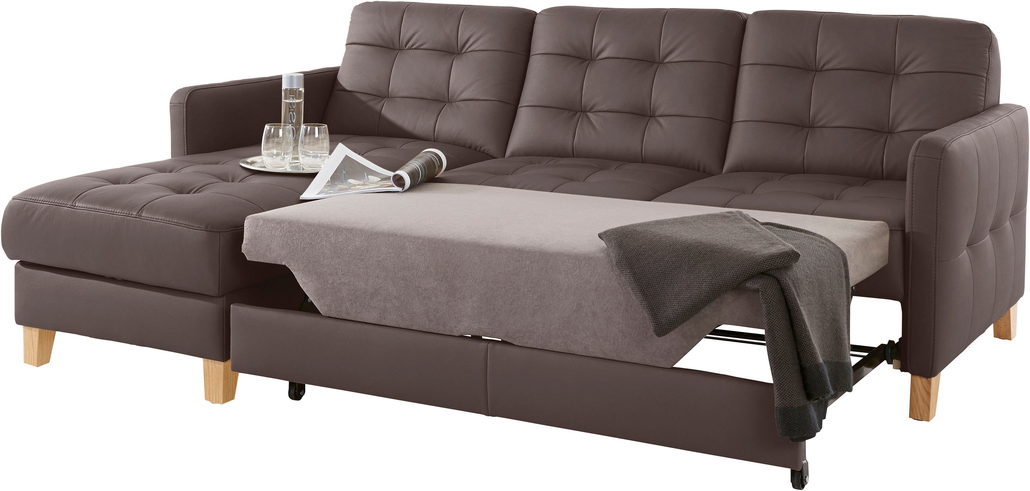 exxpo - sofa fashion Hoekbank Elio, compact en comfortabel, handig en tijdloos design, L-vorm