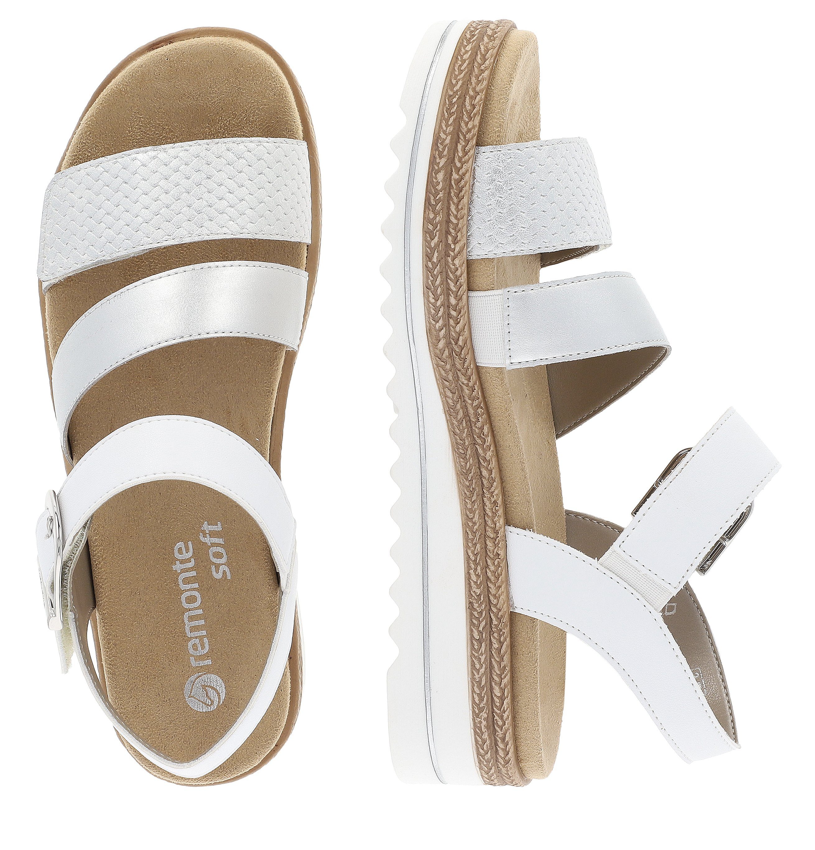 Remonte Sleehaksandaaltjes , sleehak, zomerschoenen, sandalen in vegan verwerking