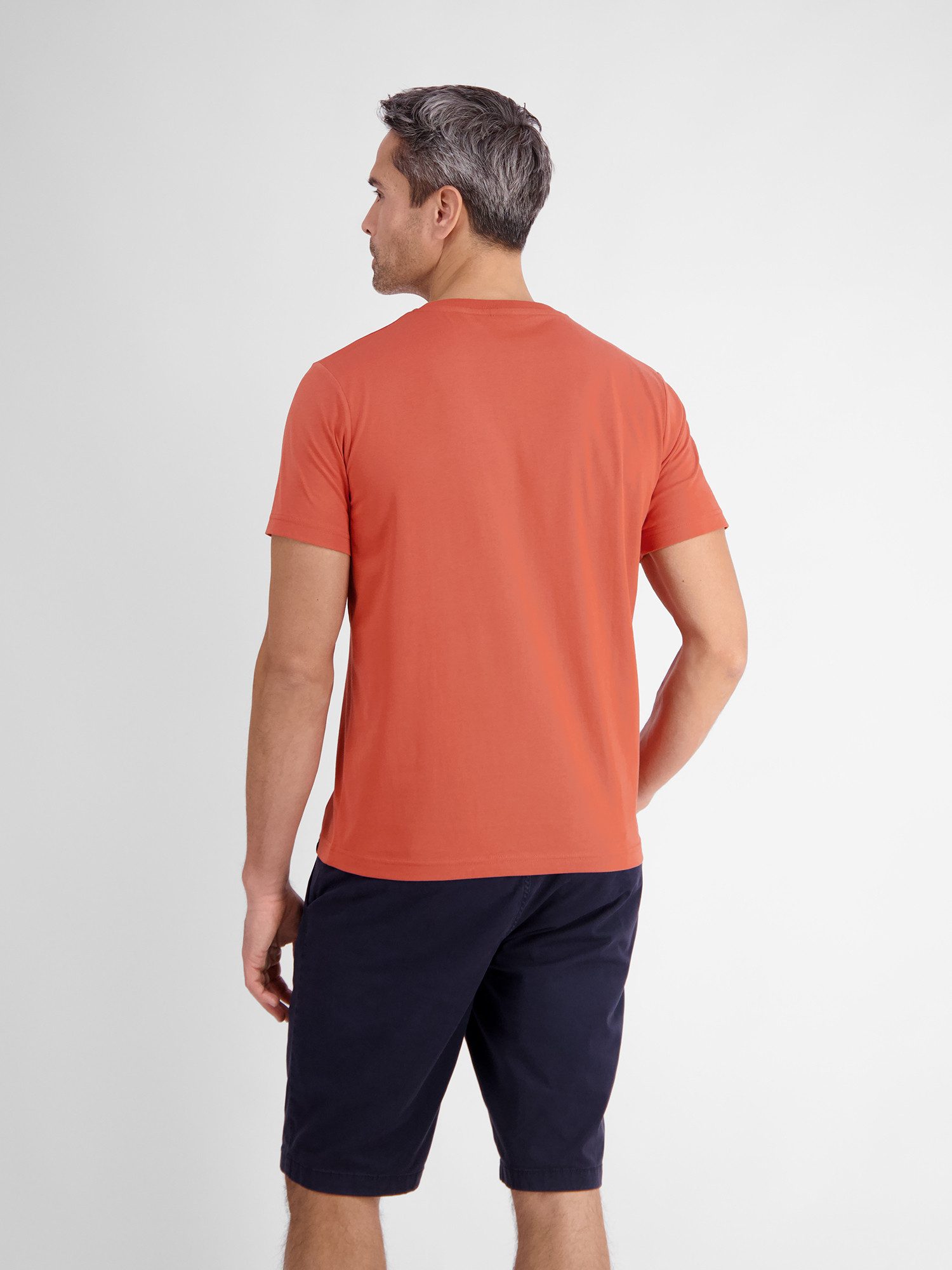 Lerros T-shirt LERROS heren T-shirt met borst-print