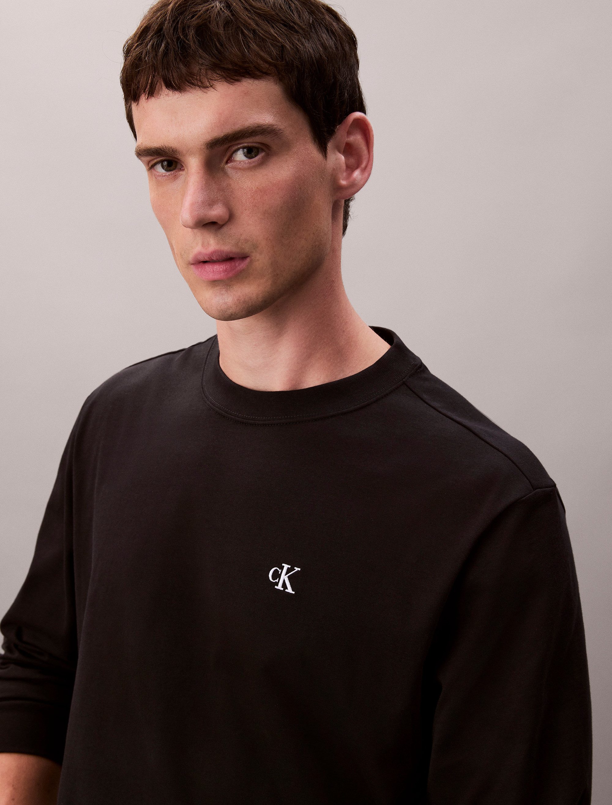 Calvin Klein Shirt met lange mouwen LS EASY MONOGRAM TEE