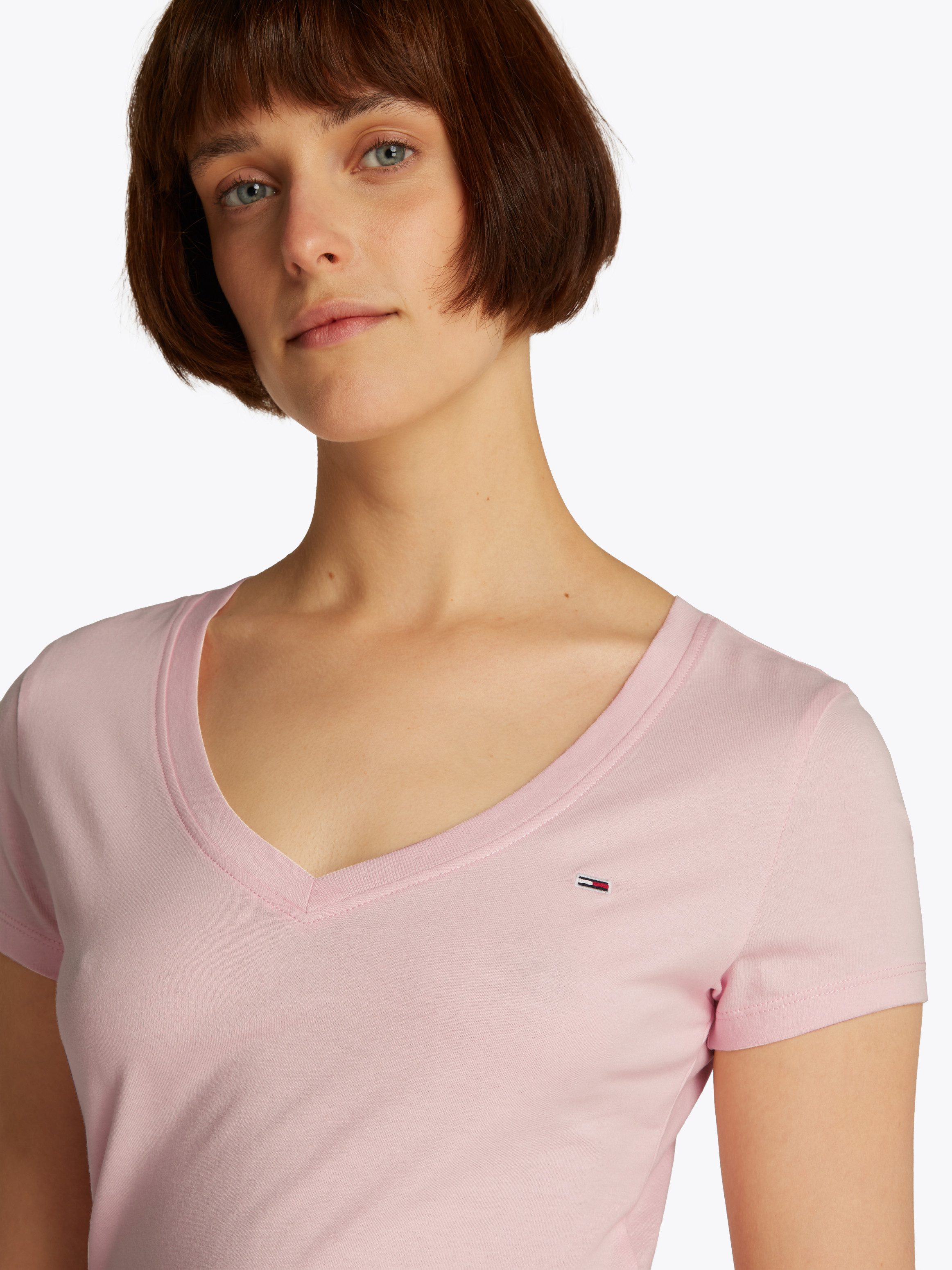 TOMMY JEANS T-shirt TJW SLIM V-NECK TEE