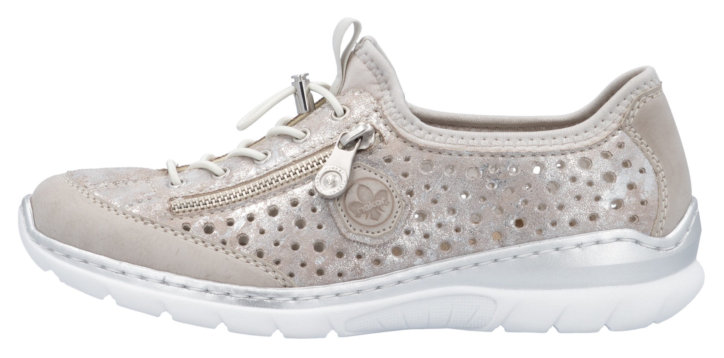 Rieker Slip-on sneakers , instapschoen, vrijetijdsschoen, lage schoen met snelle sluiting