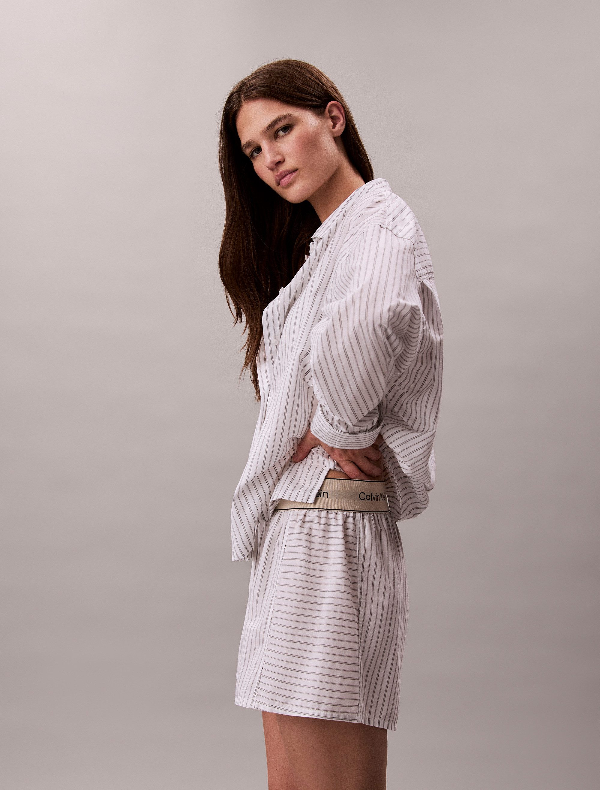 Calvin Klein Pyjamashort LOGO SUPER POPLIN SHORT