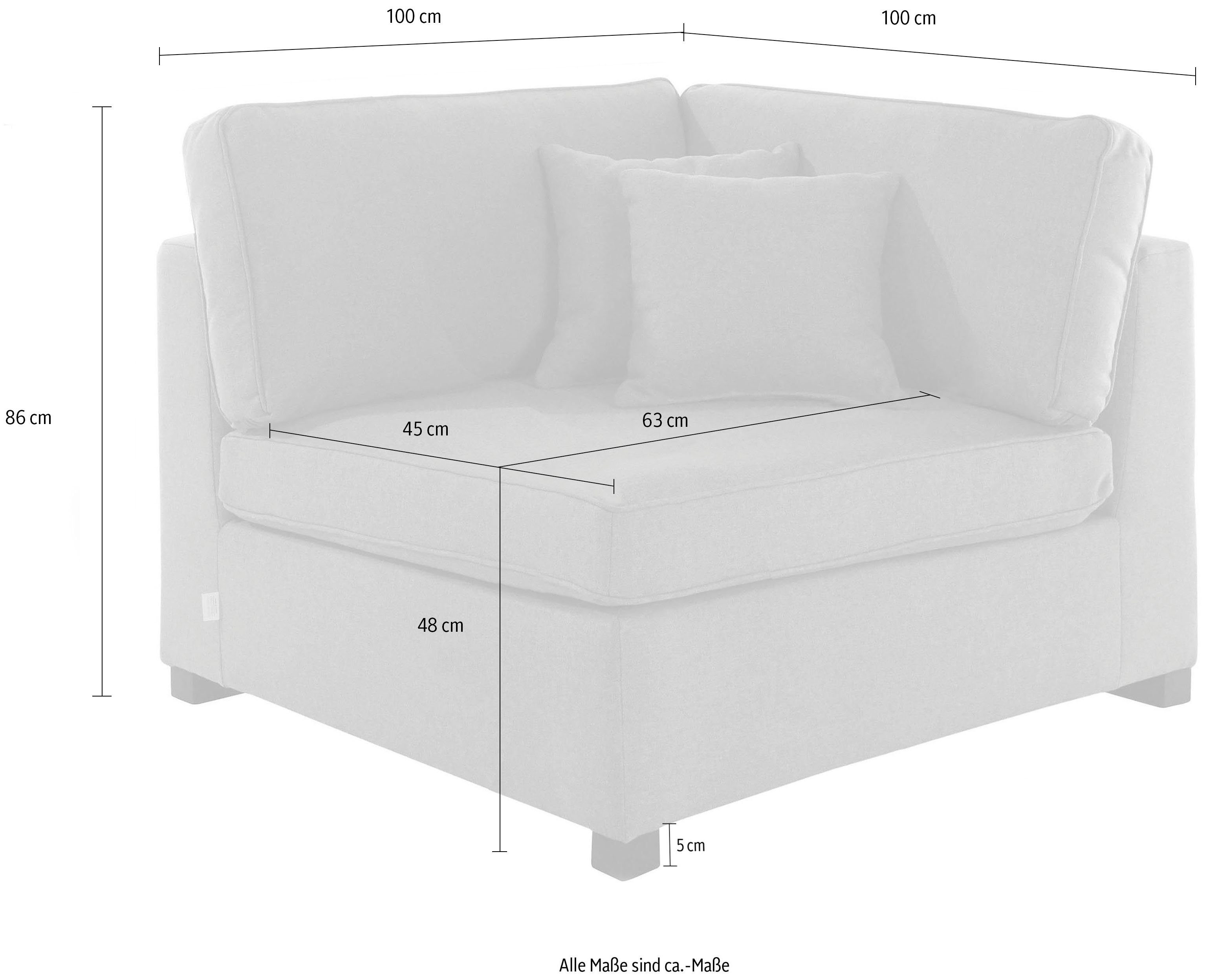 Guido Maria Kretschmer Home&Living Sofaelement Skara Module voor zelf samenstellen, in vele stofkwaliteiten