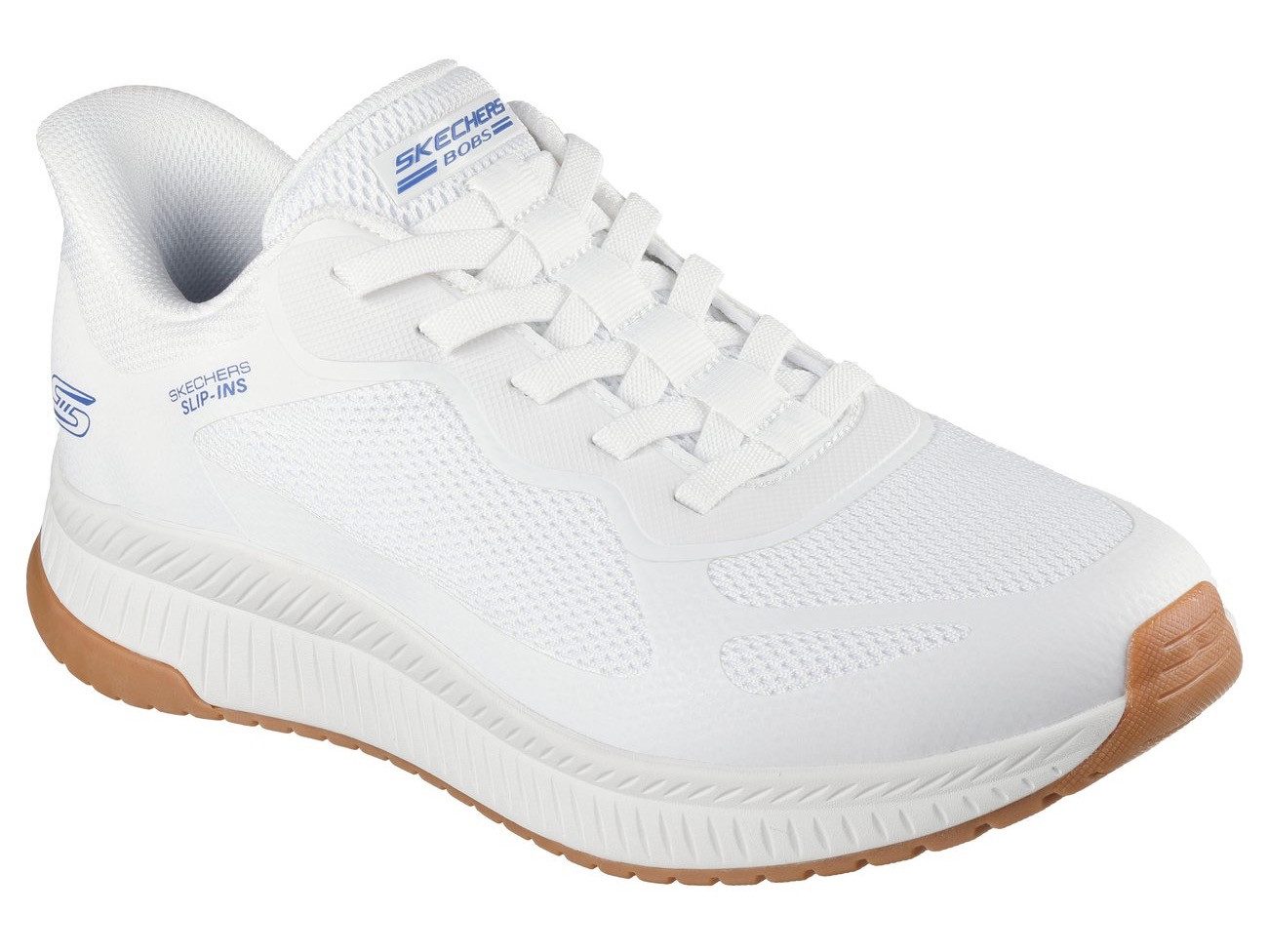 Skechers Slip-on sneakers BOBS SQUAD 4 Trainingsschoen, sneaker, veterschoen voor gemakkelijk in stappen heren lage sneakers maat 41 wit