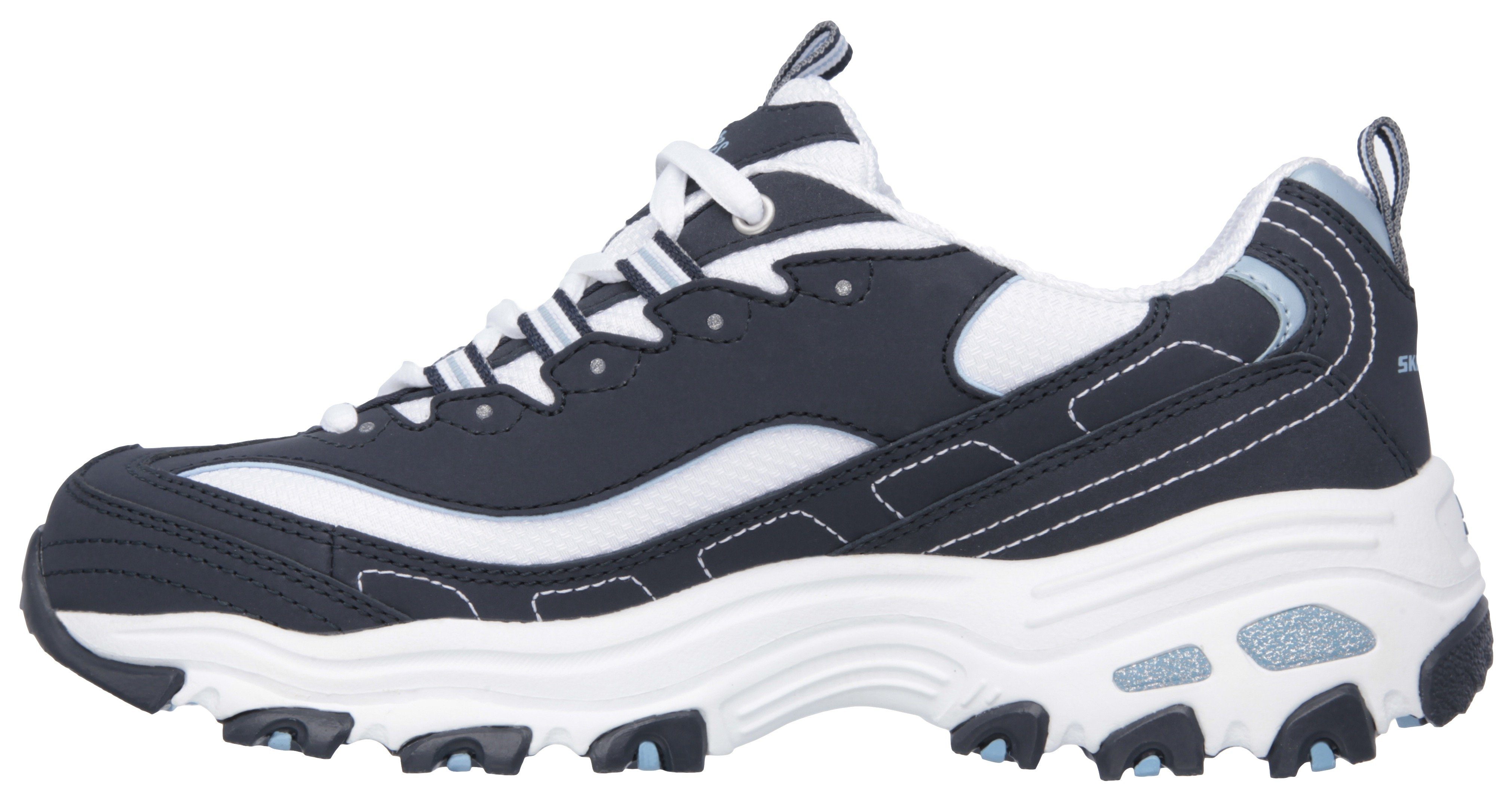 Skechers Sneakers D´Lites - Biggest Fan Vrijetijdsschoen, lage schoen, veterschoen in trendy chunky-stijl
