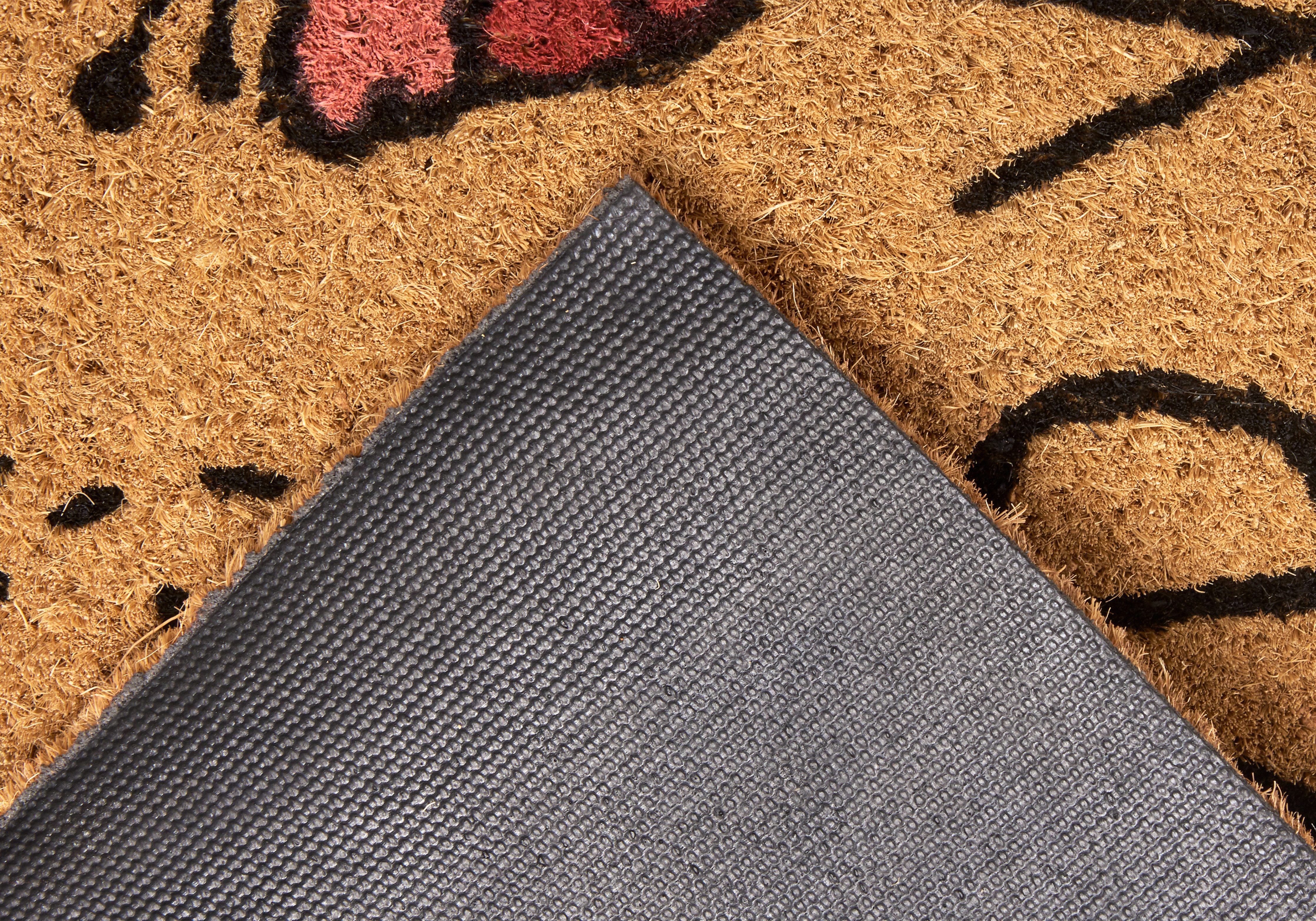HANSE Home Mat Bee Happy, deurmat Kokos, vuilopvangmat, outdoor, antislip, binnen, kokosmat, gang