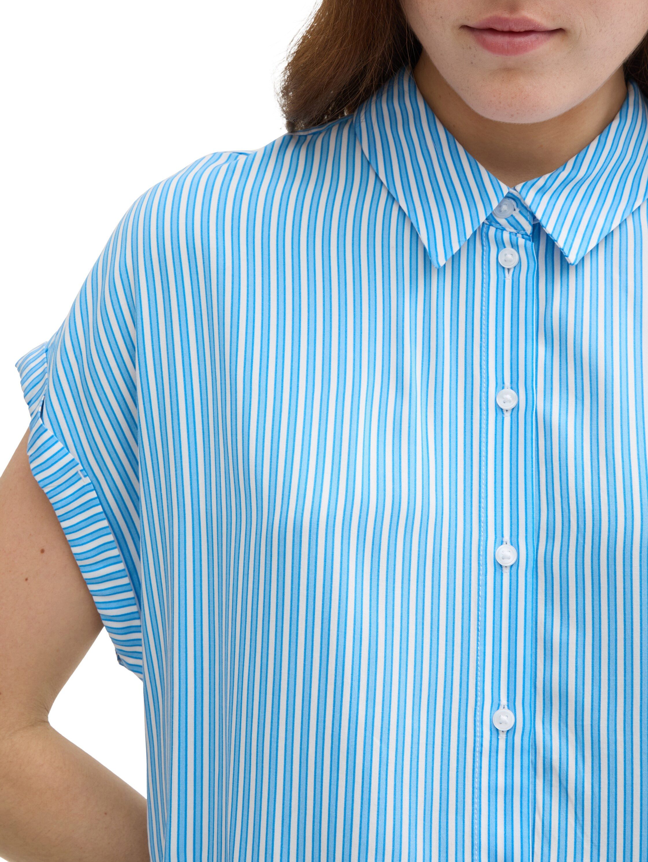 Tom Tailor Denim Shirtblouse met wijde mouwen