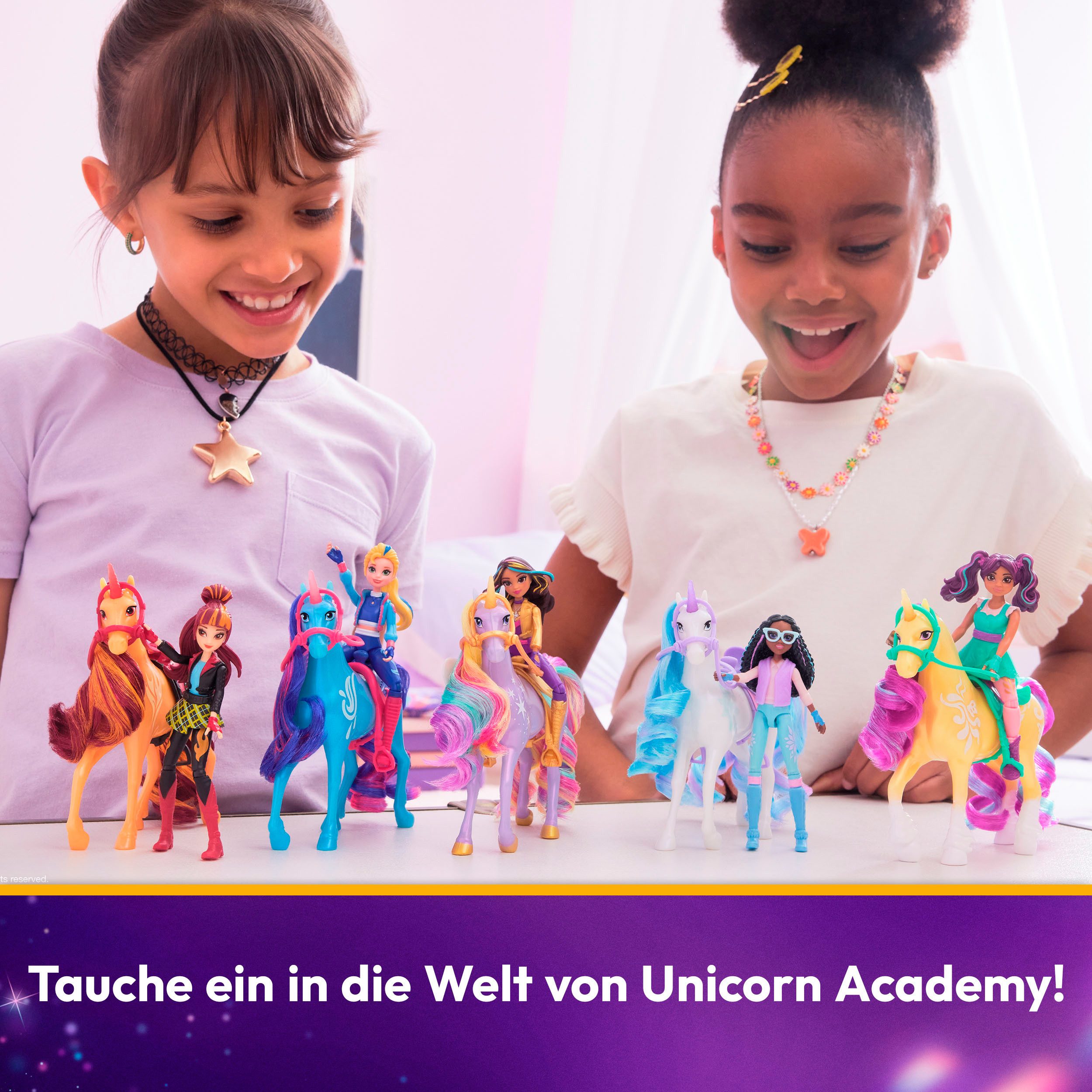 Spin Master Aankleedpop Unicorn Academy Valentina und Einhorn Cinder Set