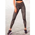 active by lascana legging met all-over print bruin