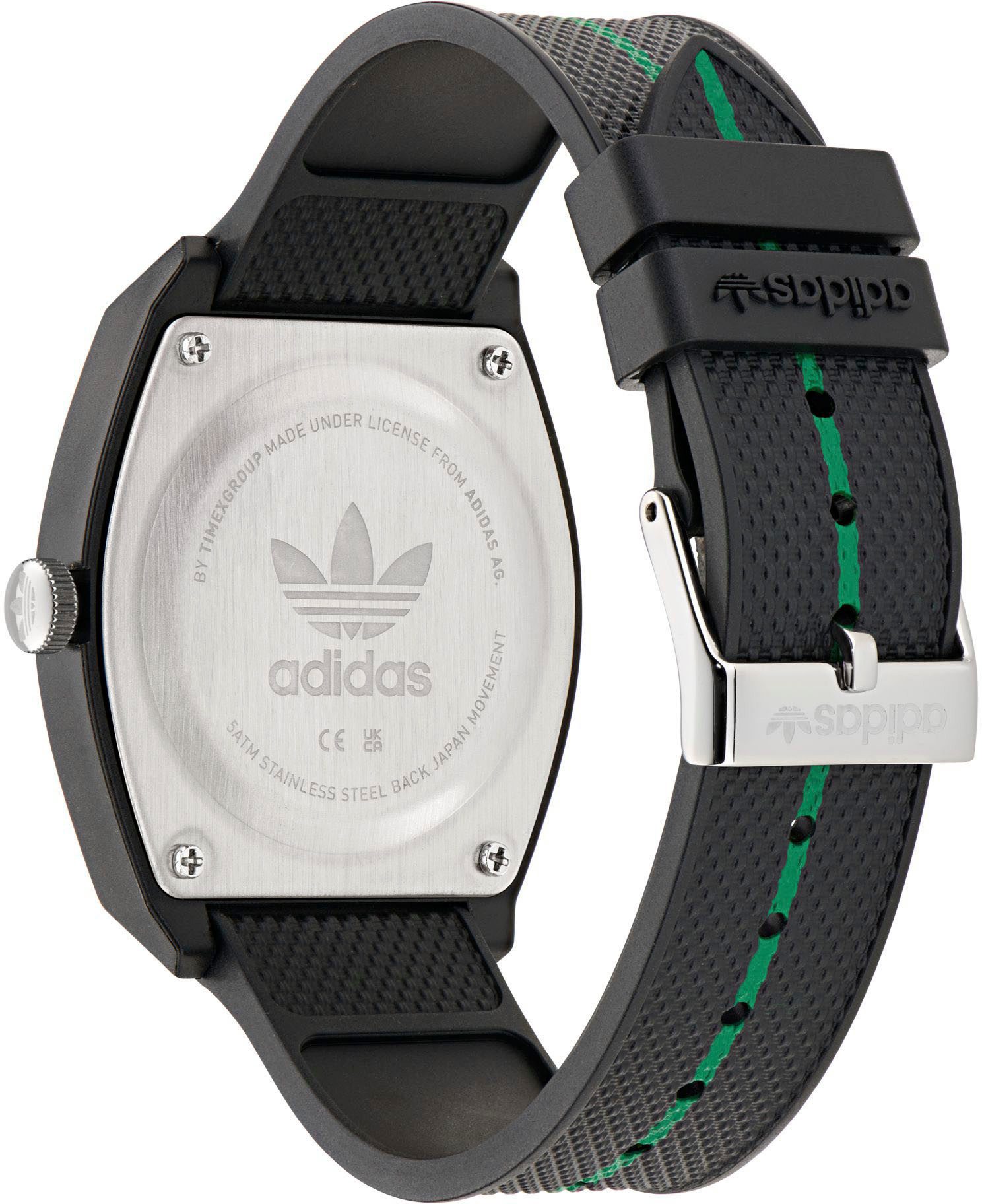 adidas Originals Kwartshorloge PROJECT TWO Polshorloge, herenhorloge, dameshorloge, harsband, waterafstotend tot 5 bar