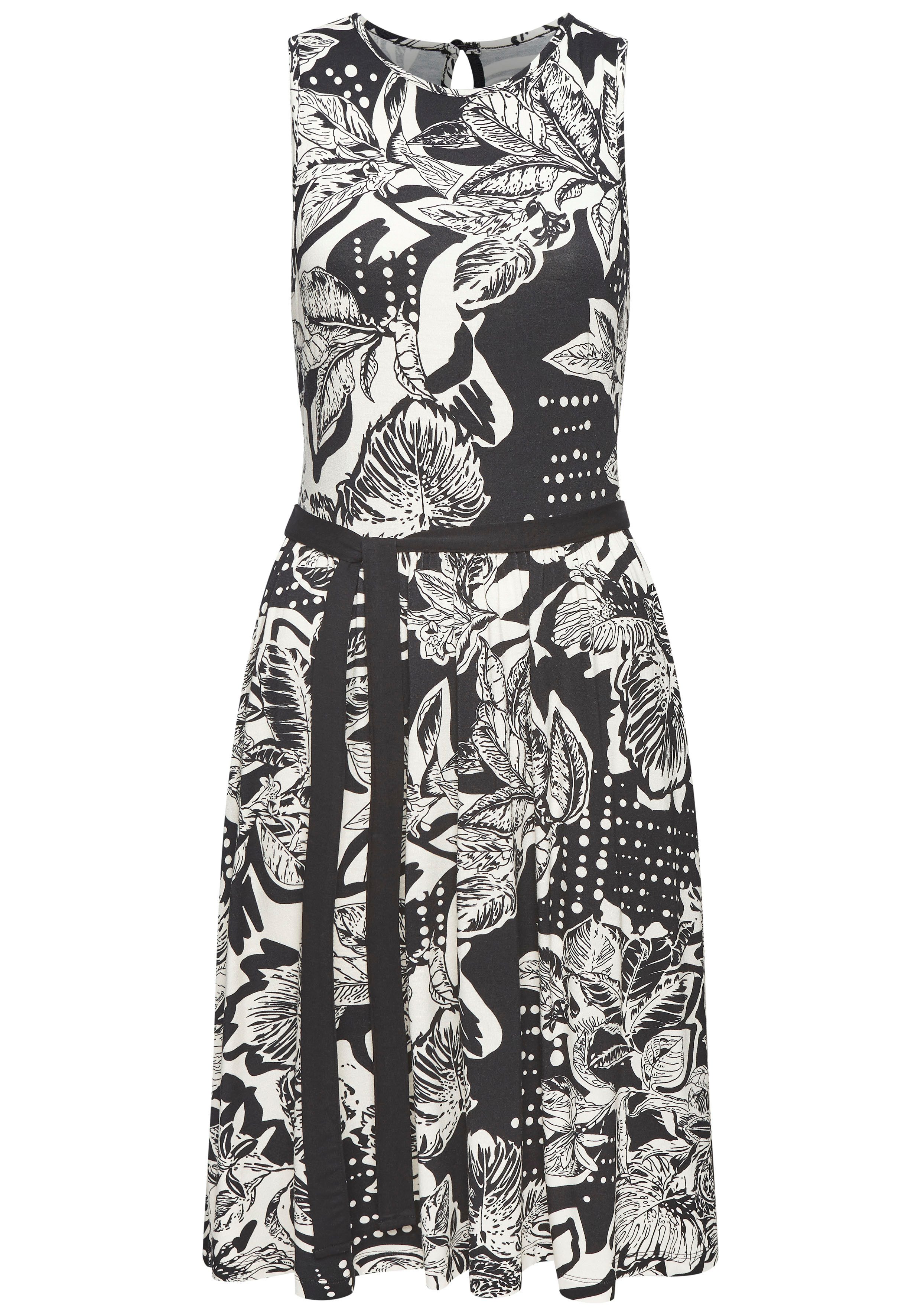 Vivance Jerseyjurk met bindband, zomerjurk, casual