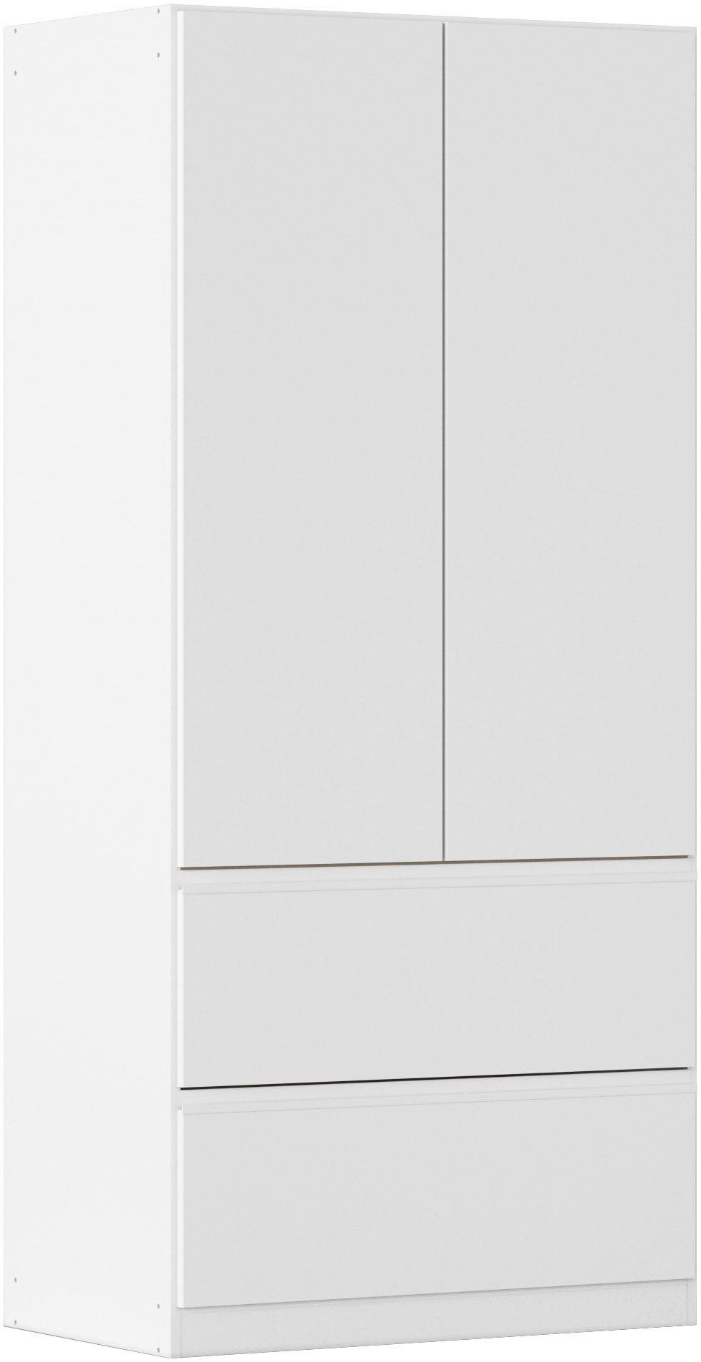 rauch Draaideurkast Kledingkast Kast Garderobe Wasmand COSTA in 3 Breedtes veel ruimte, greeploze front en push-to-open functie made in germany