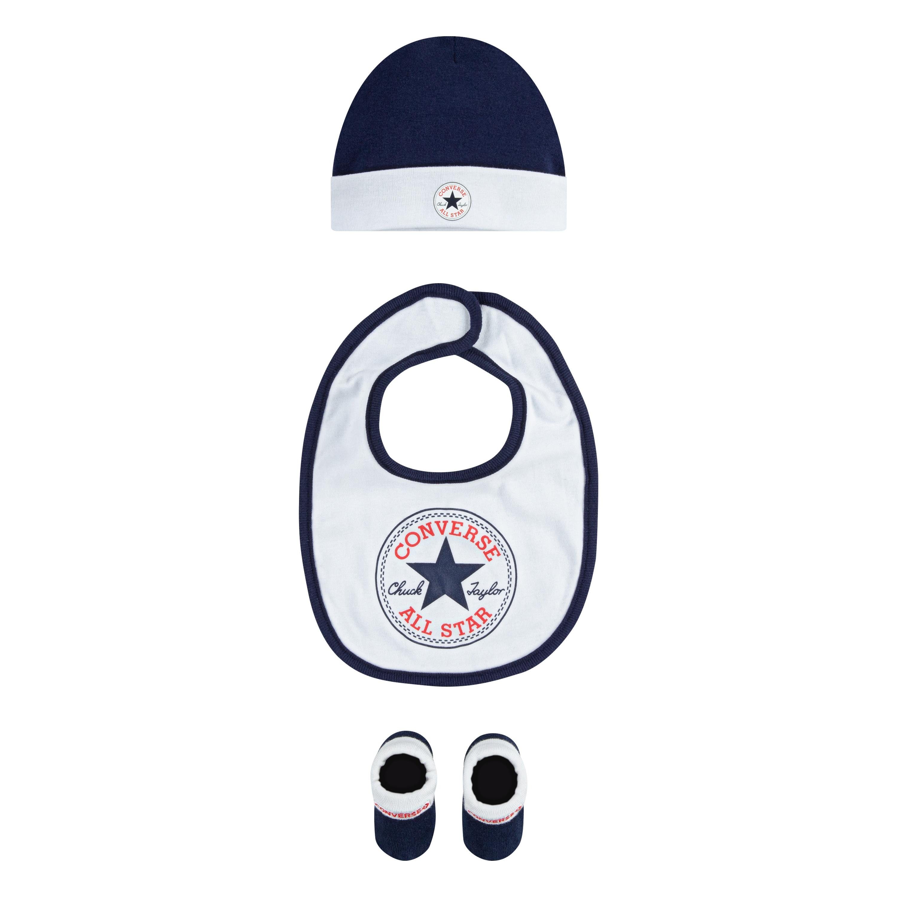 Converse Newborn-cadeauset CHUCK INFANT HAT BIB BOOTIE SET 3PC (3-delig)