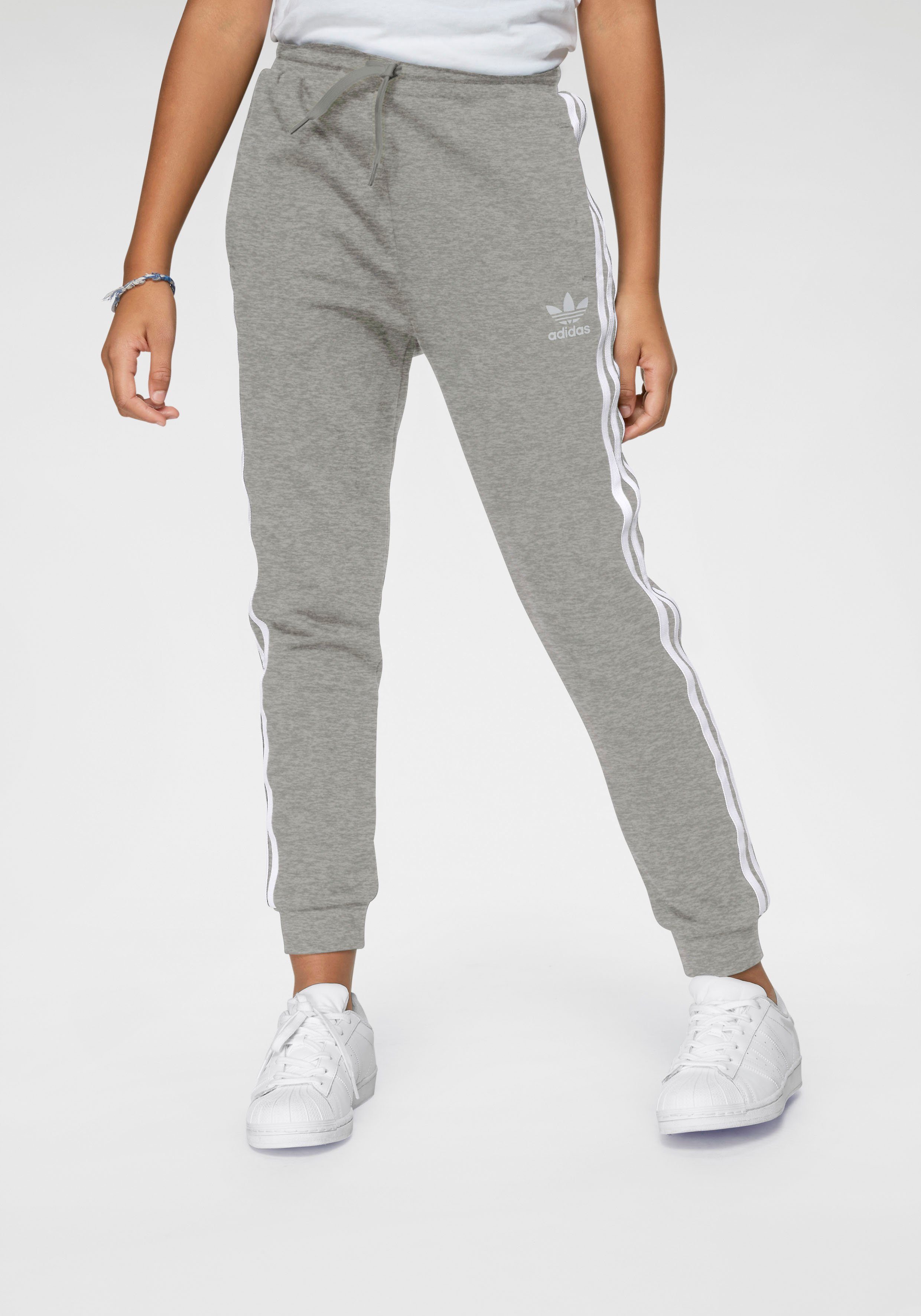adidas Originals Sportbroek 3STREPEN BROEK (1-delig) kinderen trainingsbroeken maat 158 grijs