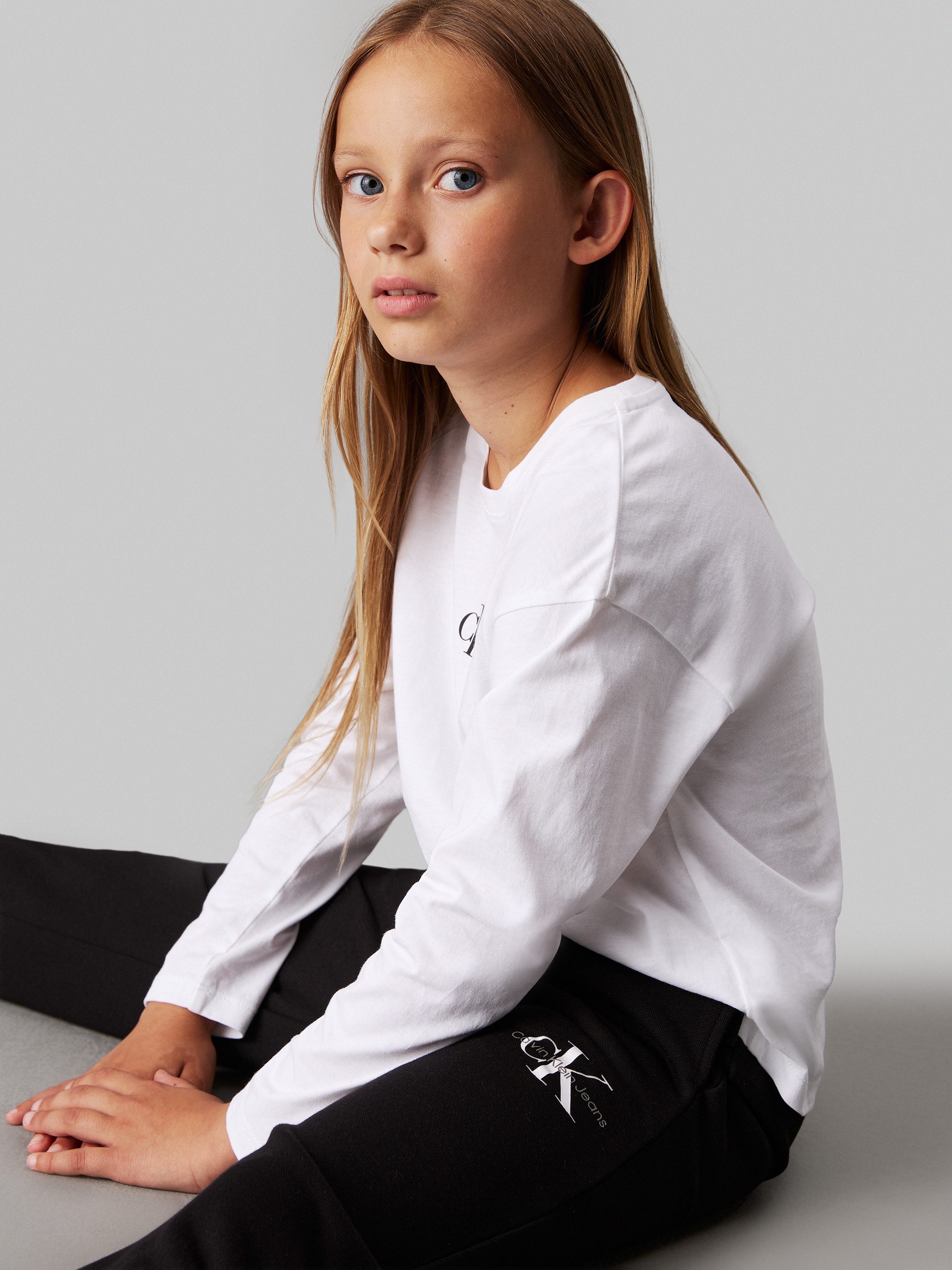 Calvin Klein Sweatbroek MONOGRAM LOGO SWEATPANTS voor kinderen tot 16 jaar