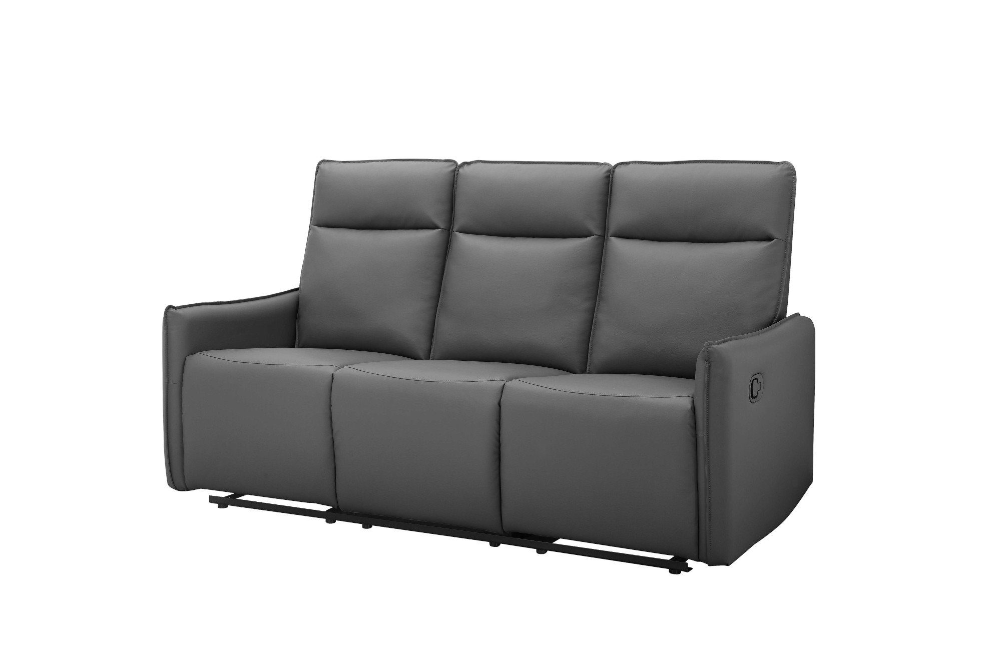 Dorel Home 3-zitsbank Lugo, bioscoopbank met relaxfunctie in kunstleer en geweven stof