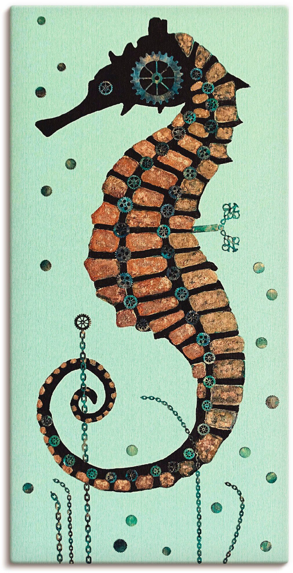 Artland Artprint Zeepaardje textuur in vele afmetingen & productsoorten - artprint van aluminium / artprint voor buiten, artprint op linnen, poster, muursticker / wandfolie ook ges