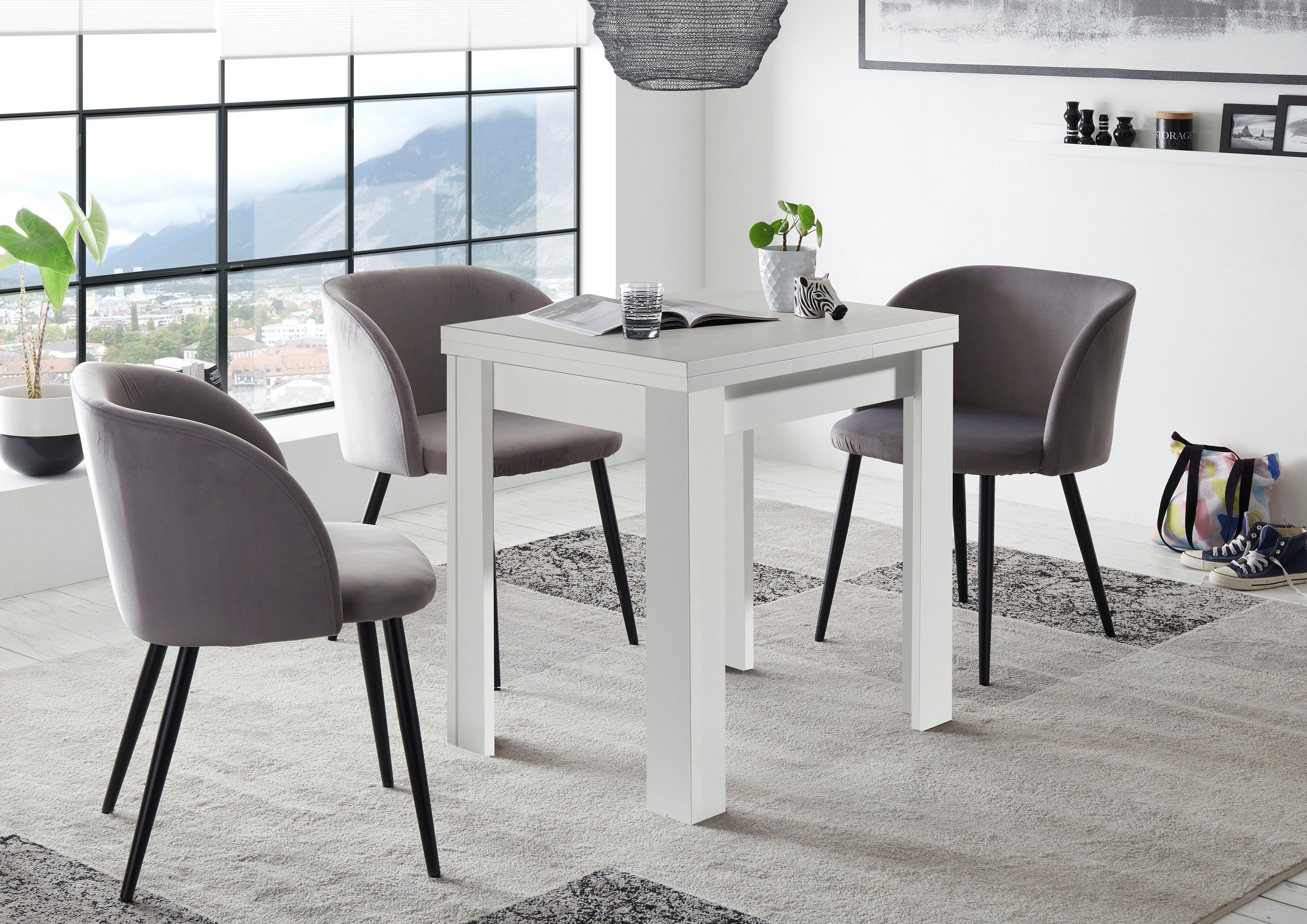 Mäusbacher Eettafel Monti BESTSELLER!, tafel, keukentafel, uittrekbare tafel uit te trekken tot 136 cm