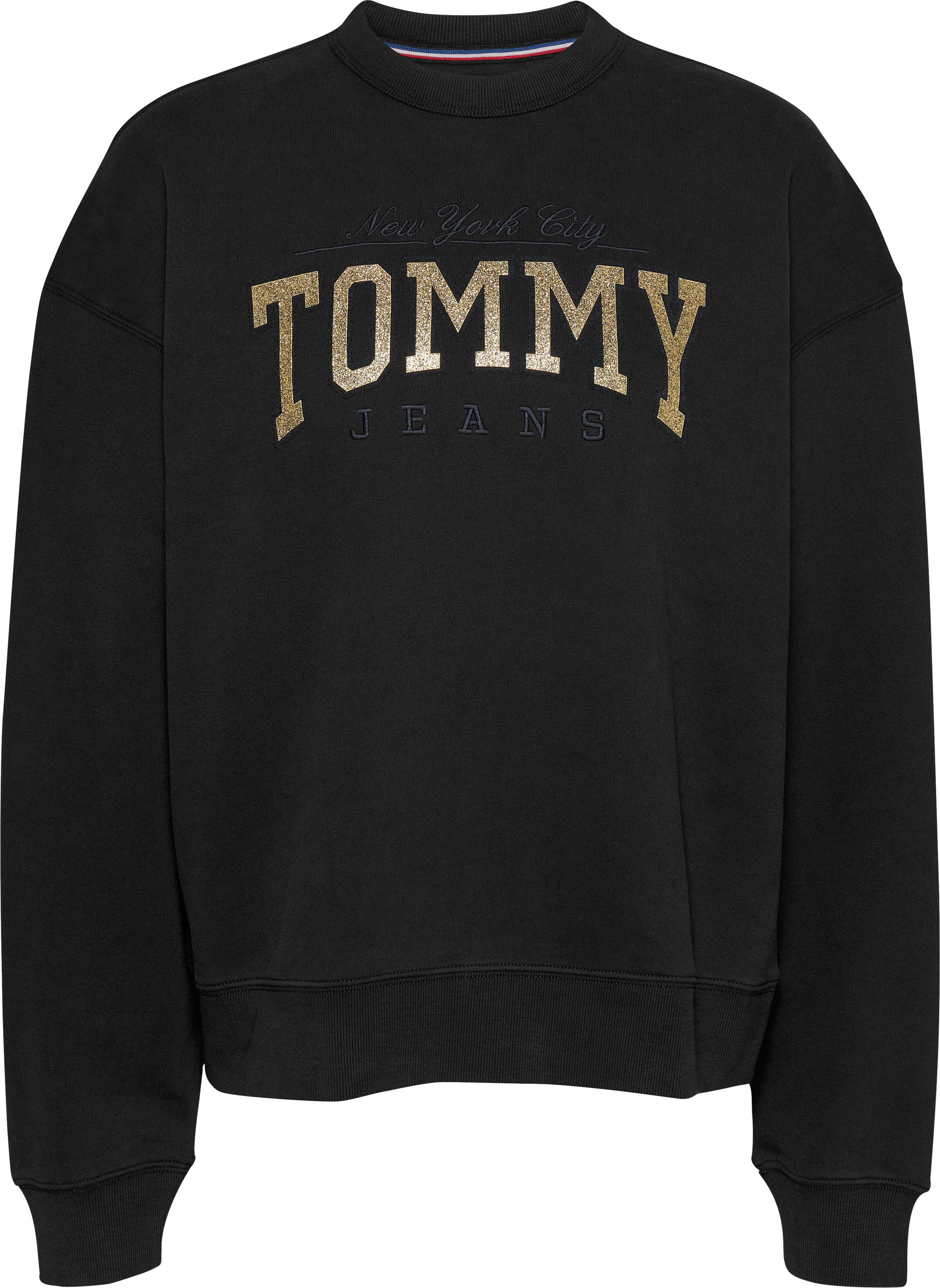 TOMMY JEANS Sweatshirt met glanzend logo