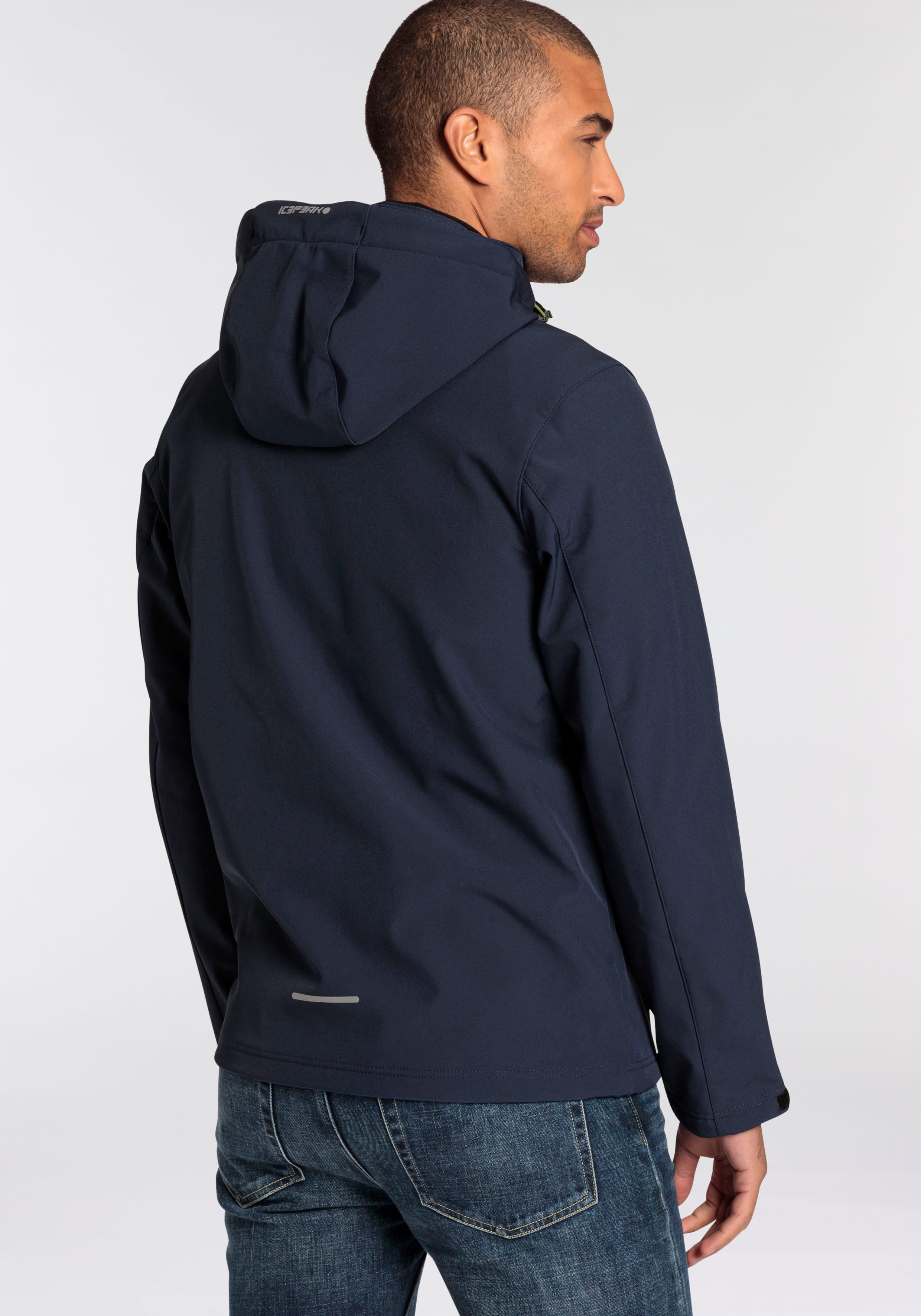 Icepeak Softshell-jack BRIMFIELD met stijlvolle logo-opschriften (1 stuk)