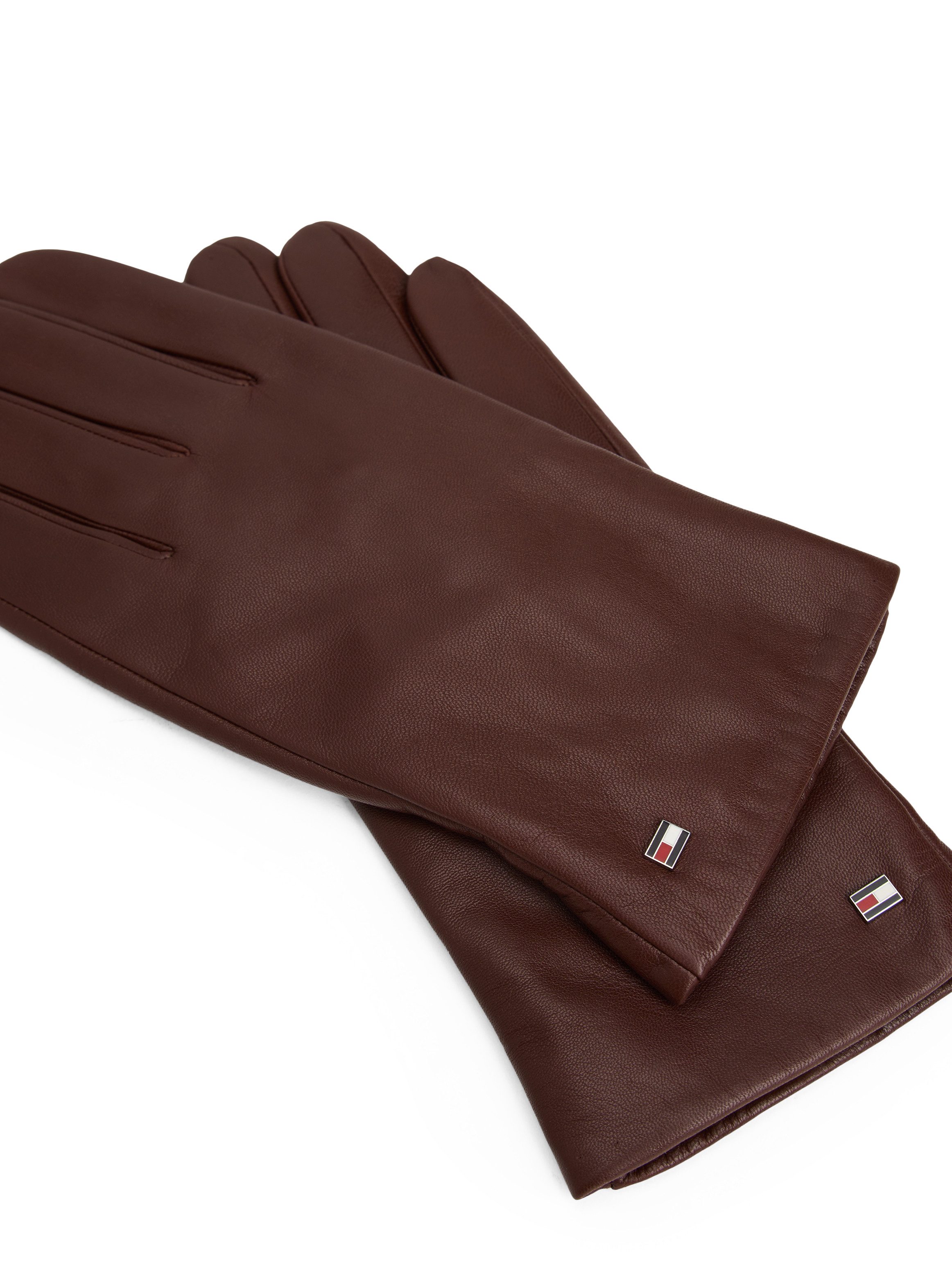 Tommy Hilfiger Leren handschoenen ESSENTIAL FLAG LEATHER GLOVES