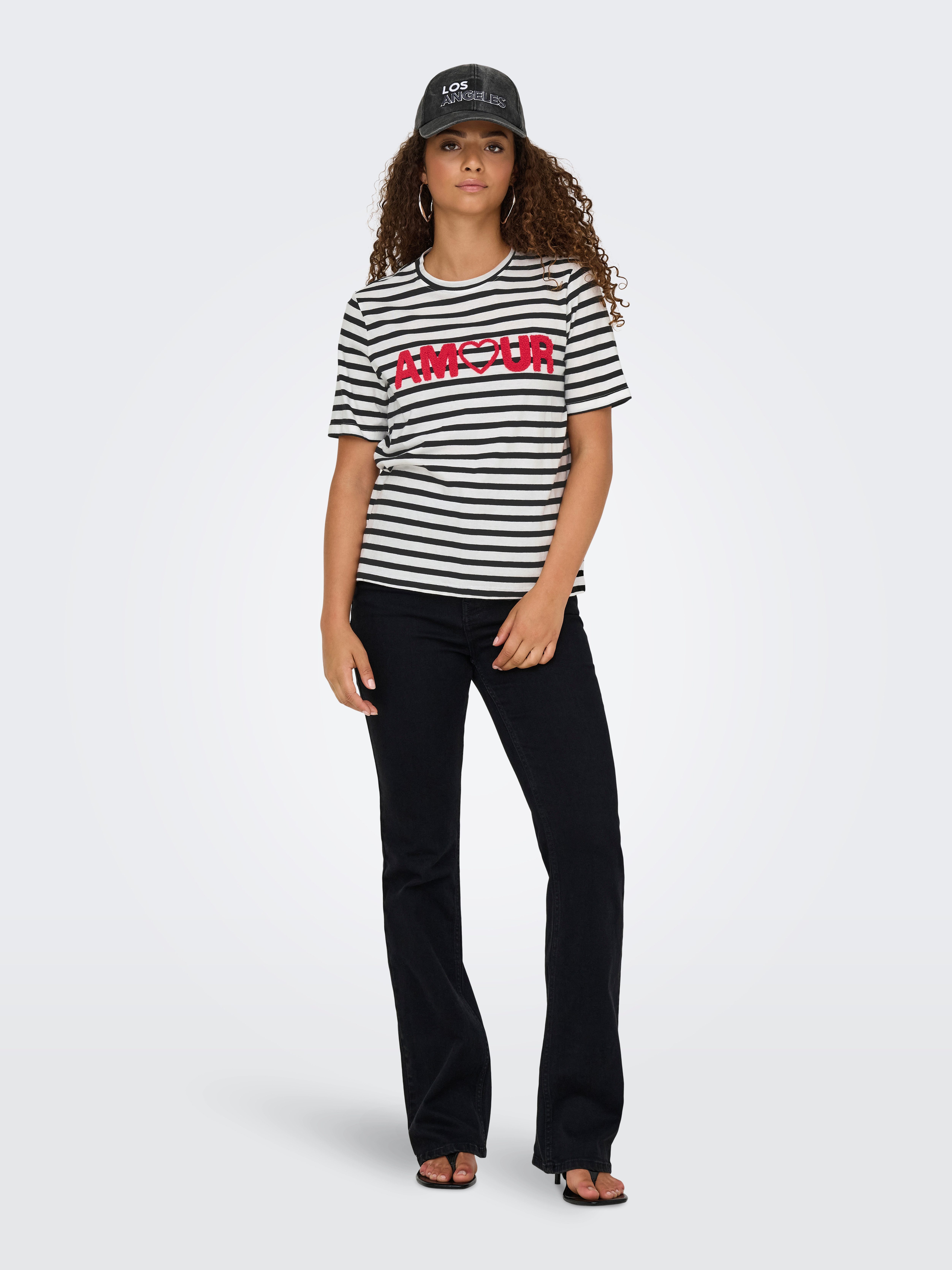 Only T-shirt ONLKIKO LIFE S/S O-NECK TERRY TOP CS JRS
