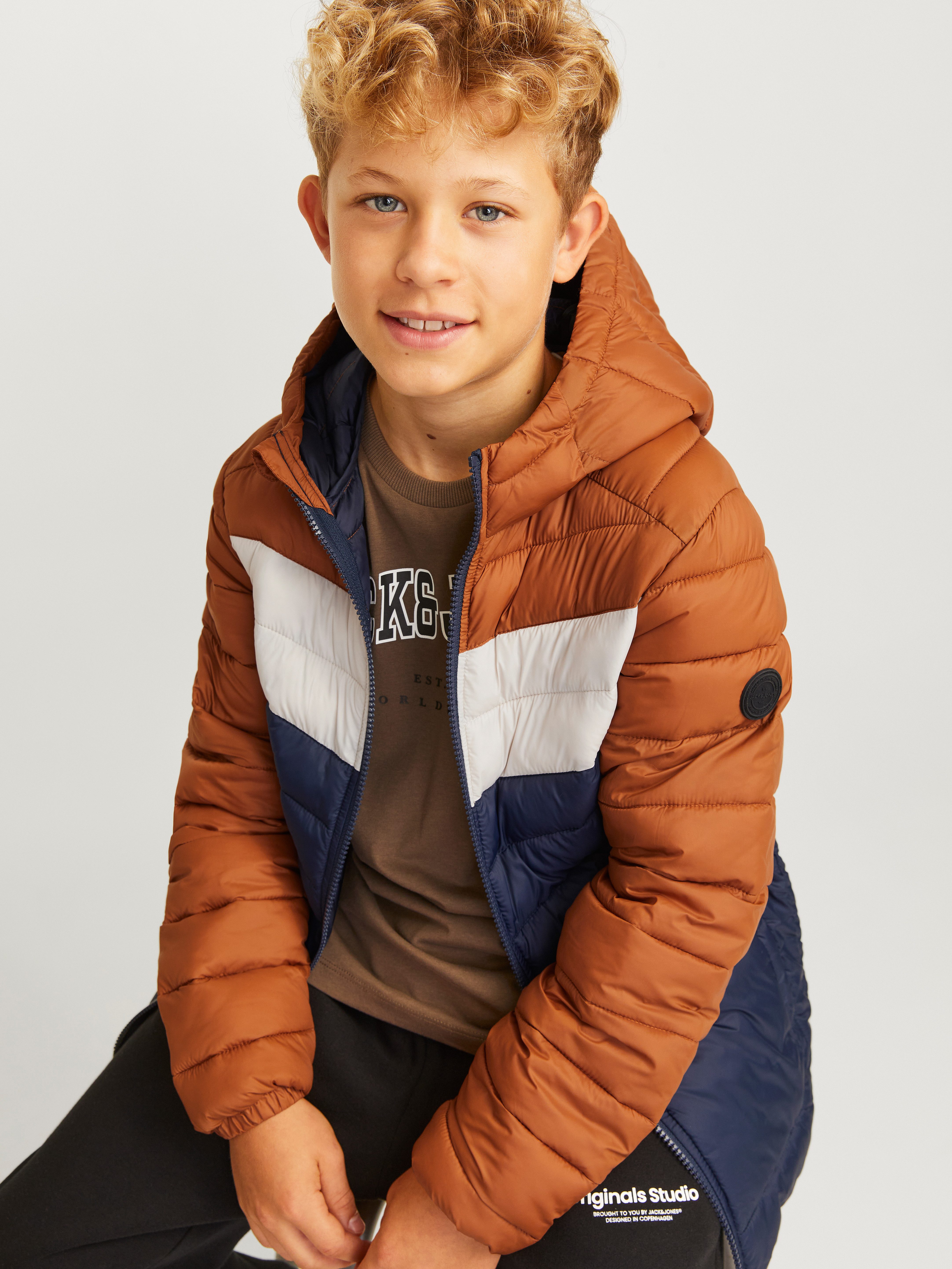Jack & Jones Junior Gewatteerde jas JJESPRINT PUFFER HOOD NOOS JNR