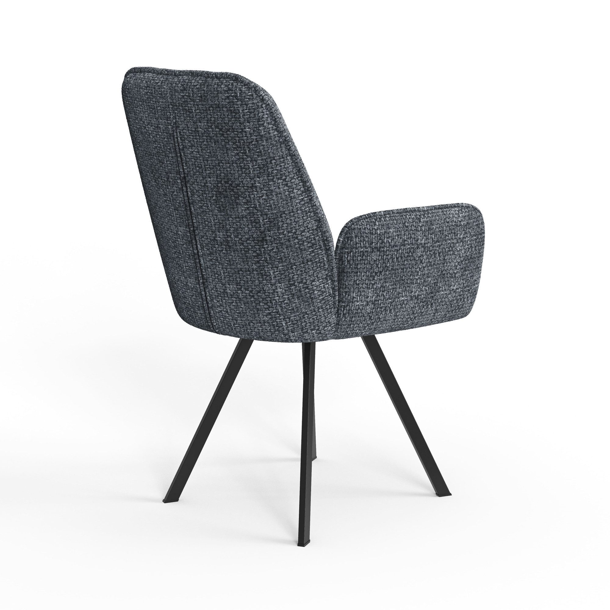 Home affaire Stoel met armleuningen Mily eetkamerstoel, gestoffeerde fauteuil, woonstoel, eetstoel met armleuningen (set, 2 stuks)