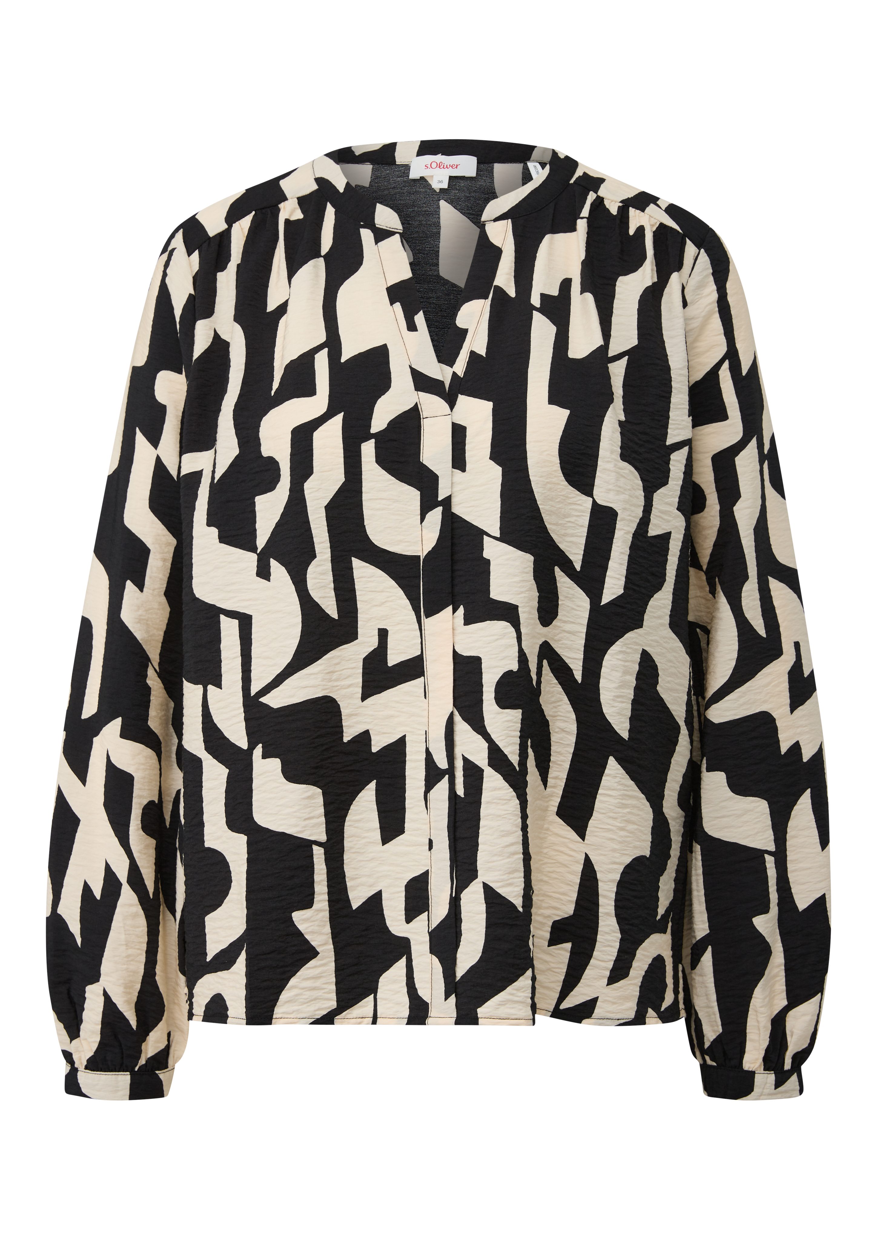 s.Oliver Blouse met lange mouwen met print all-over