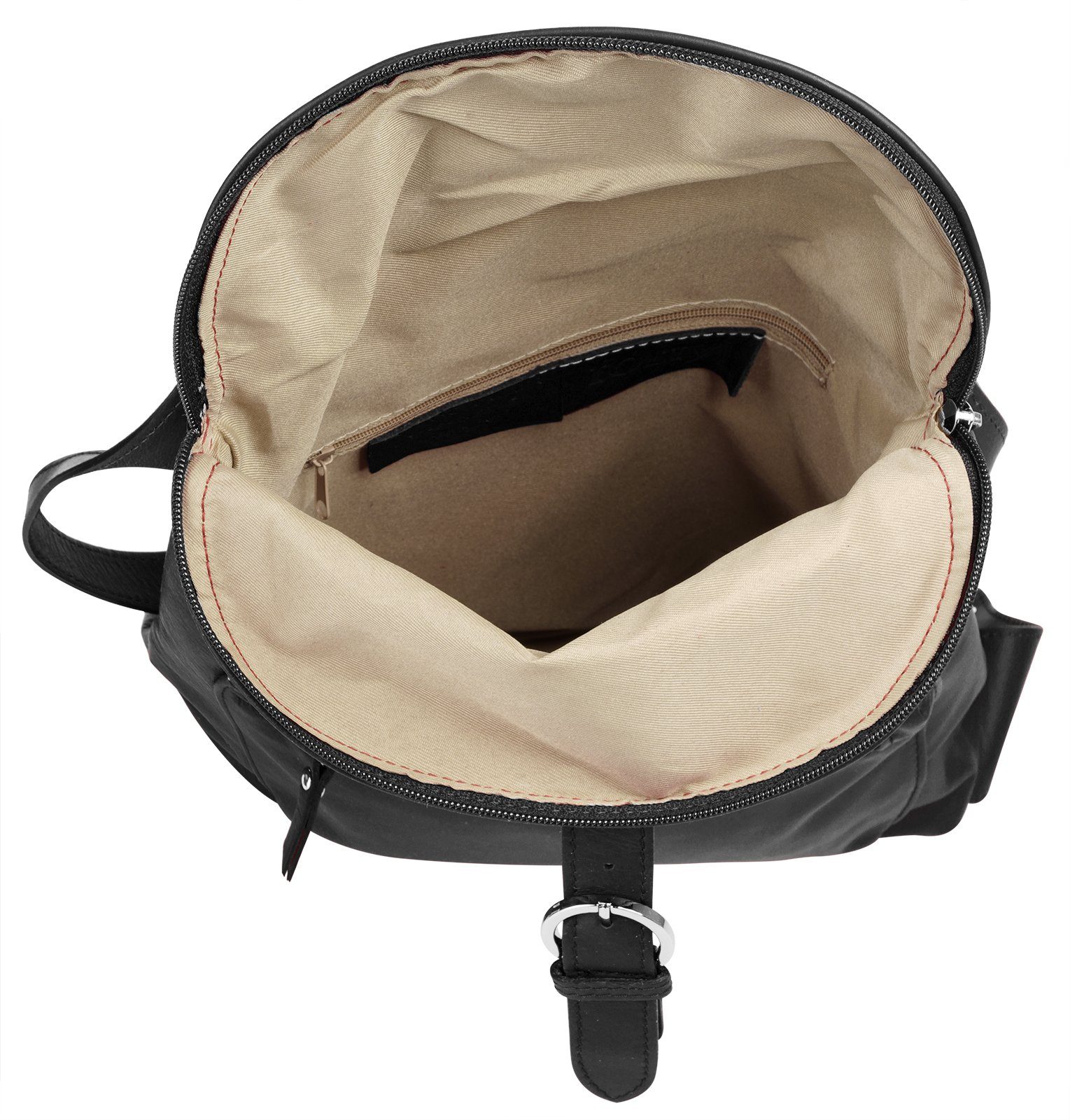 Forty Degrees Rugzak echt leer, made in italy