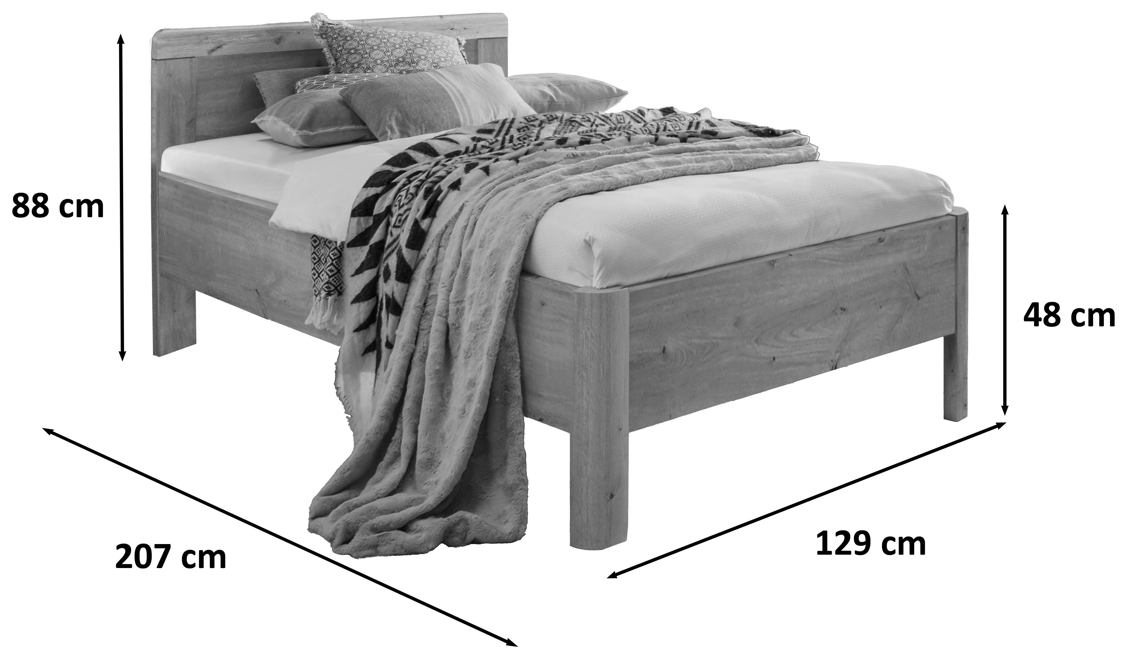 WIEMANN Houten bed Bern, Bedframe, Bedframe, voor slaapkamer