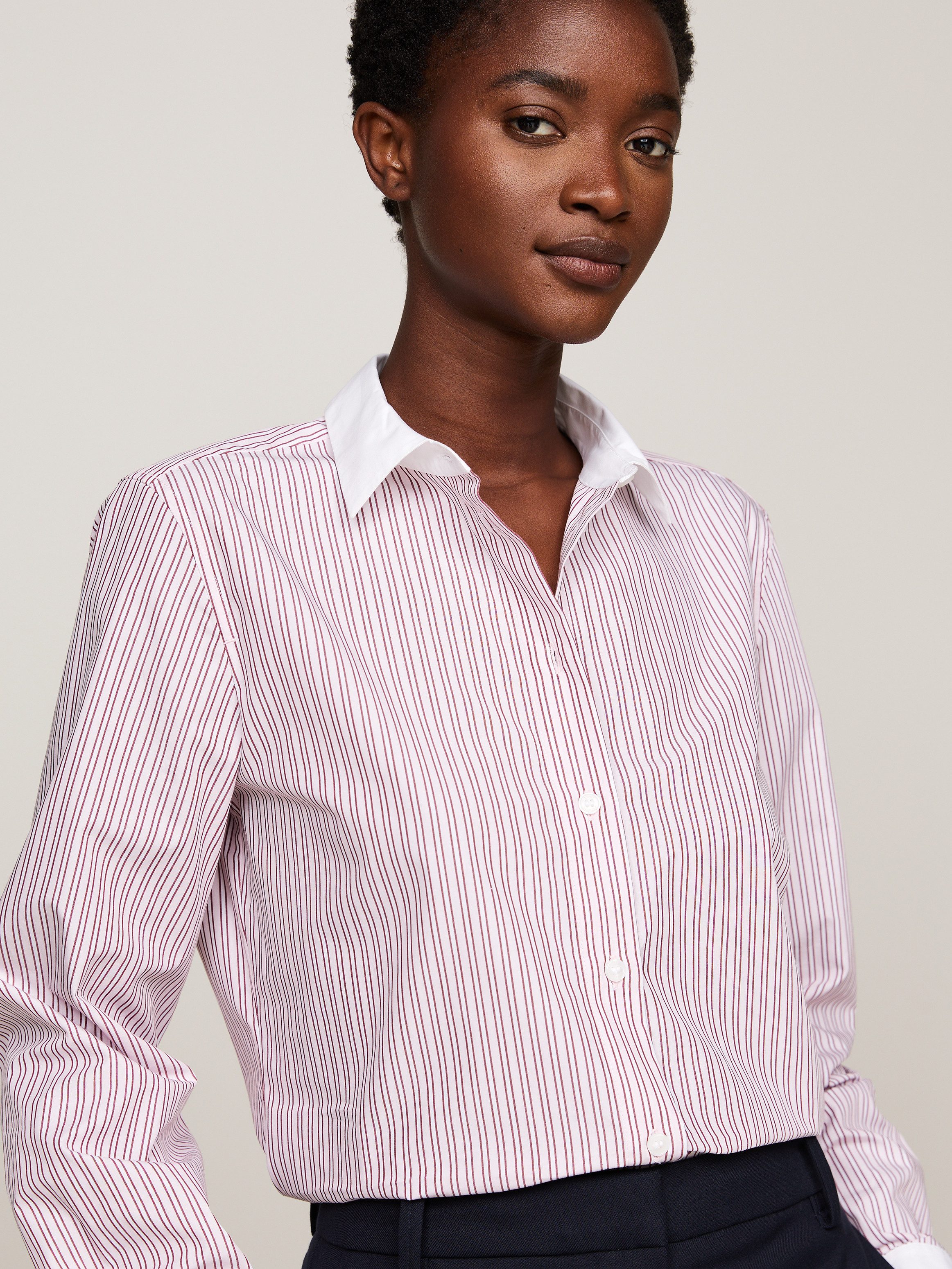 Tommy Hilfiger Overhemdblouse STRIPE REGULAR SHIRT