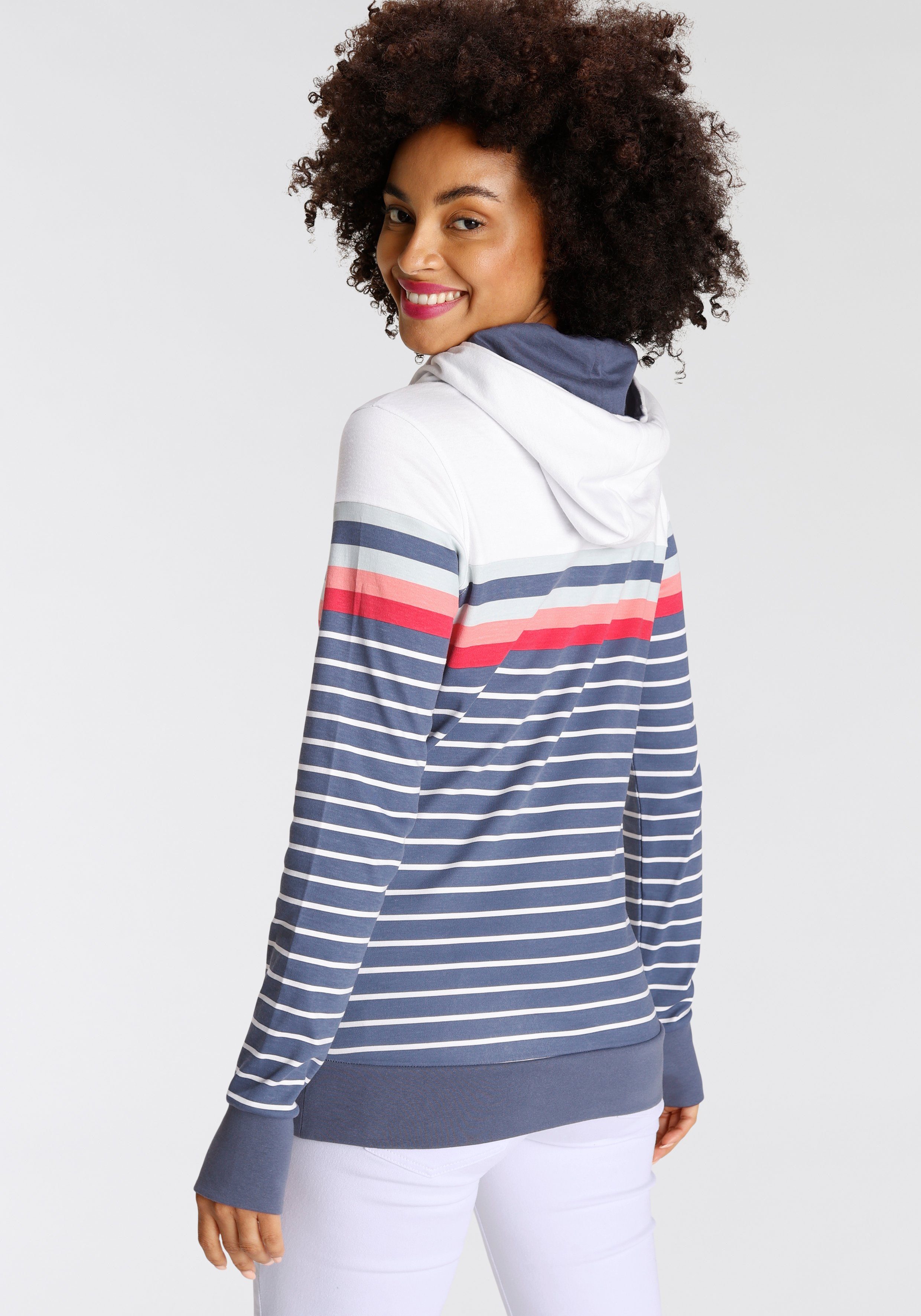 KangaROOS Hoodie Lange mouwen met duimgaten, comfortabel gesneden en heupbedekkend