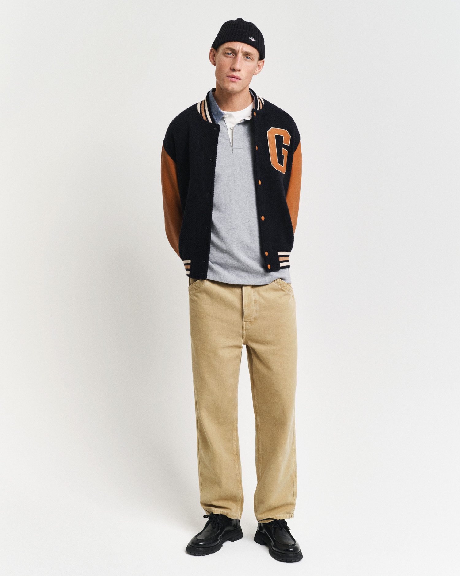 Gant Poloshirt met lange mouwen REG CHAMBRAY HEAVY RUGGER