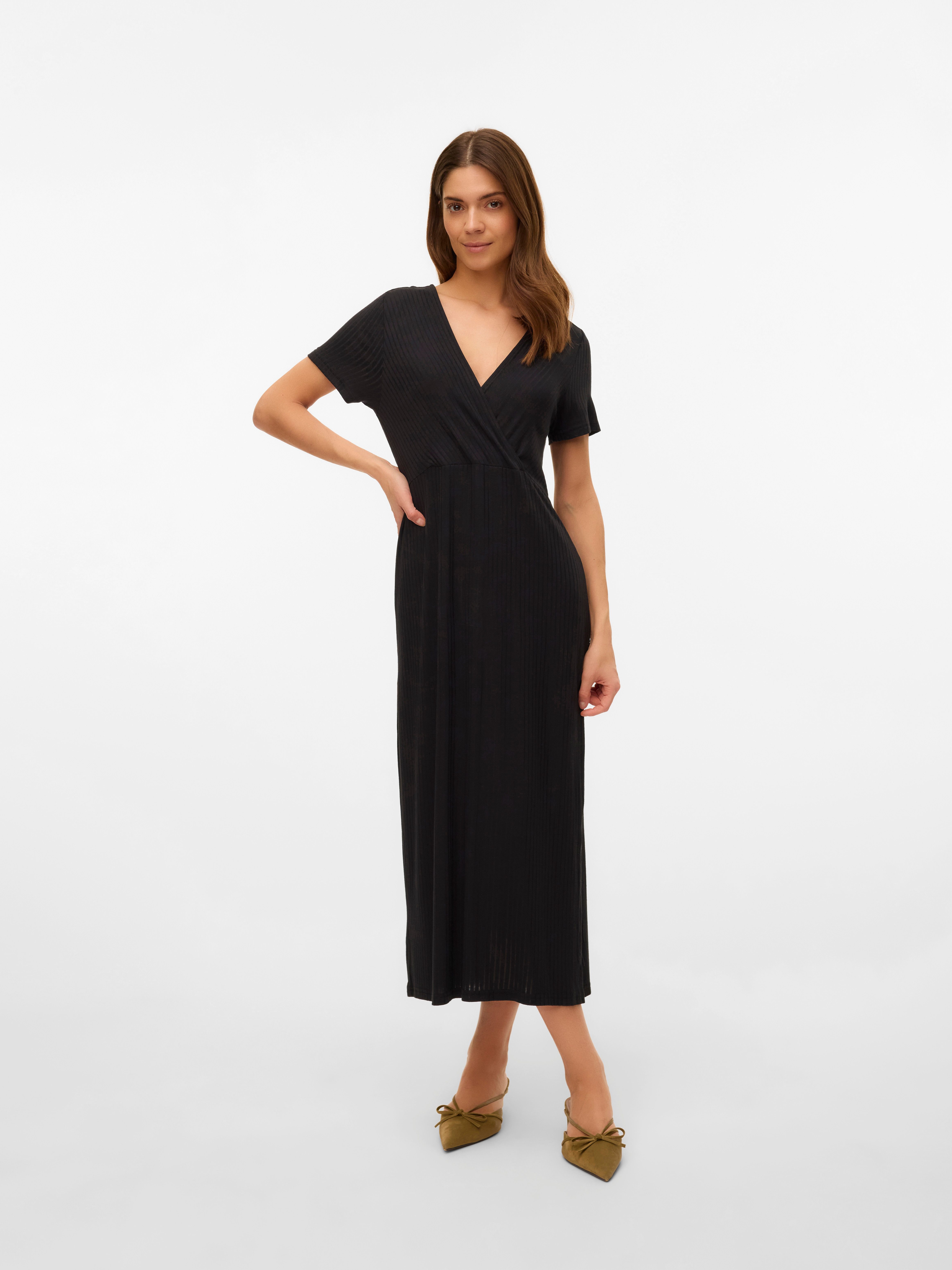 Mamalicious Jerseyjurk MLTRINITY TESS SS JRS MIDI DRESS 2F NOOS