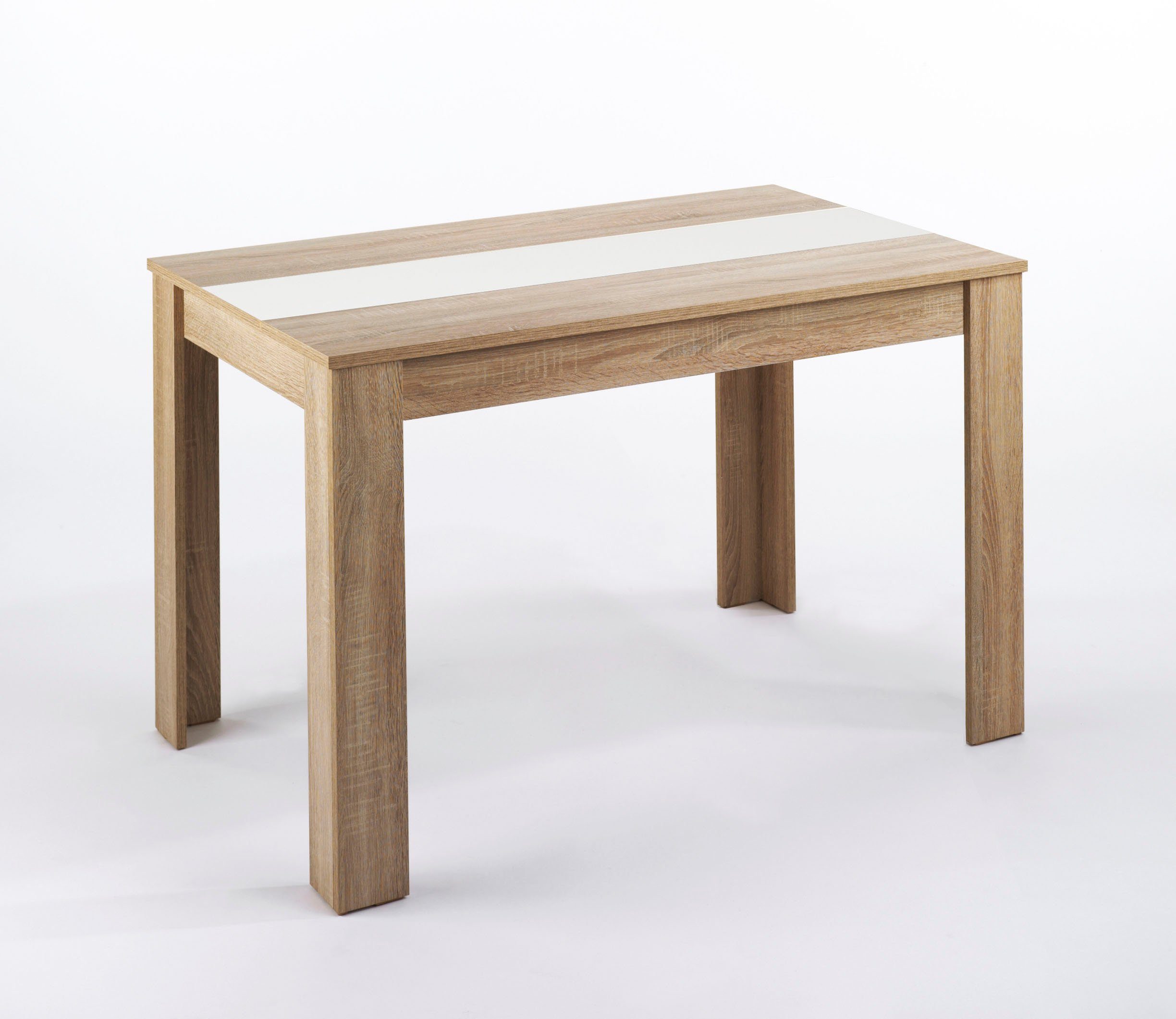 byLIVING Eettafel Nori Breedte 120, 140 of 160 cm, middelste blad keerbaar