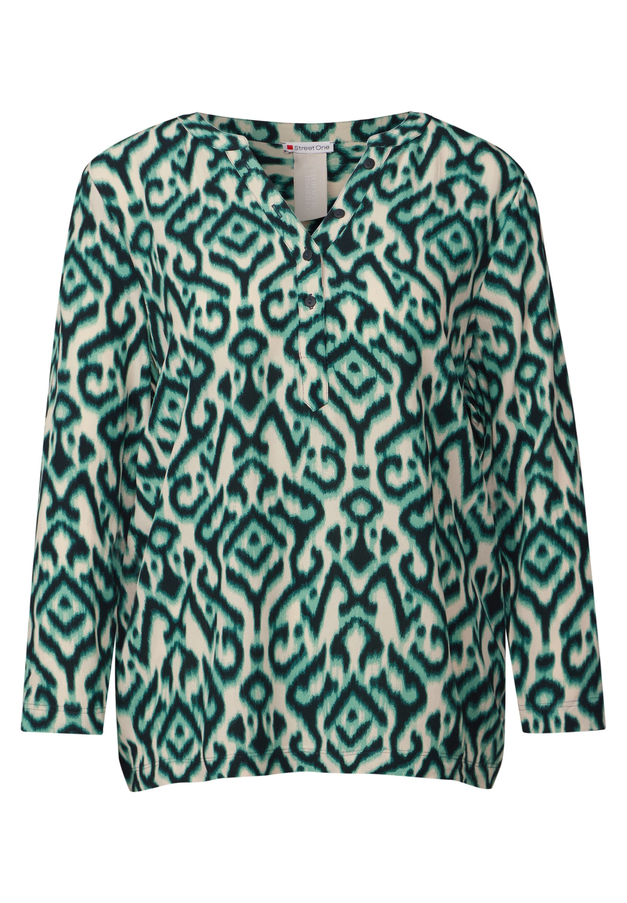 STREET ONE Shirt met 3/4 mouwen met grafisch patroon