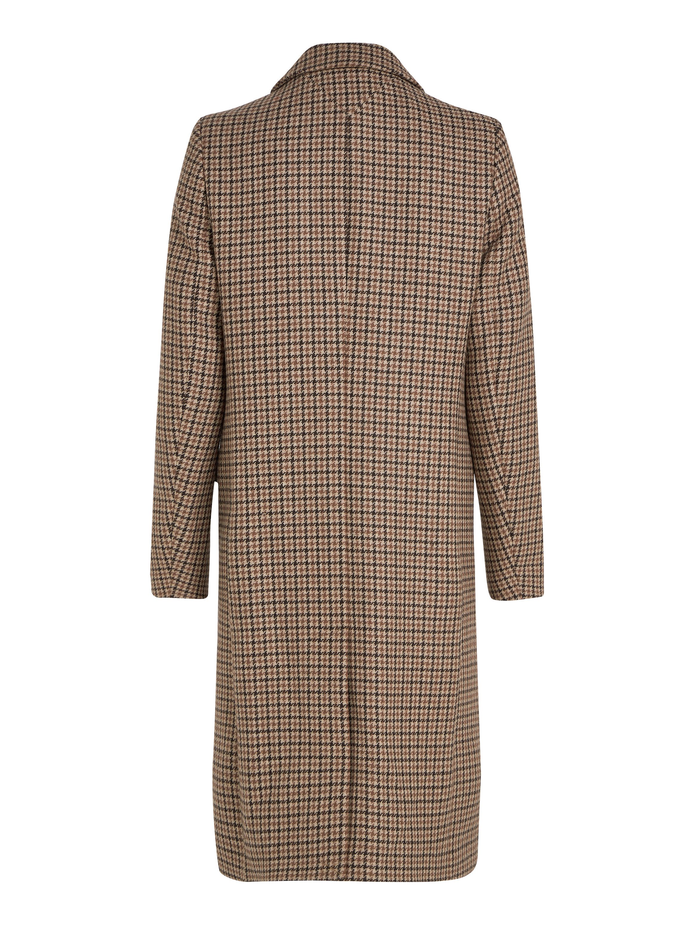 Tommy Hilfiger Korte jas WOOL BLEND CLASSIC CHECK COAT